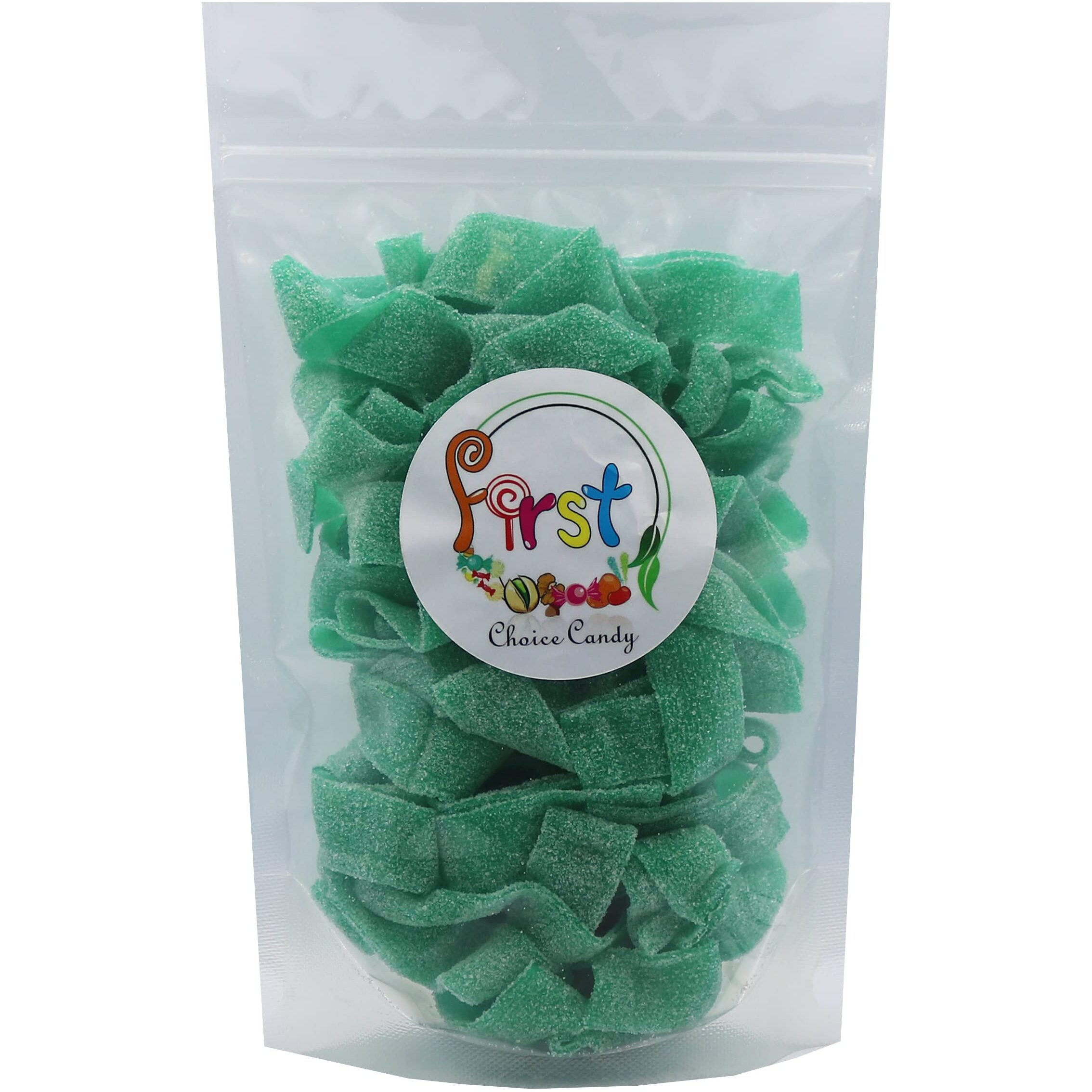 All Color Sour Gummy Belts (Green Apple, 1 Lb)