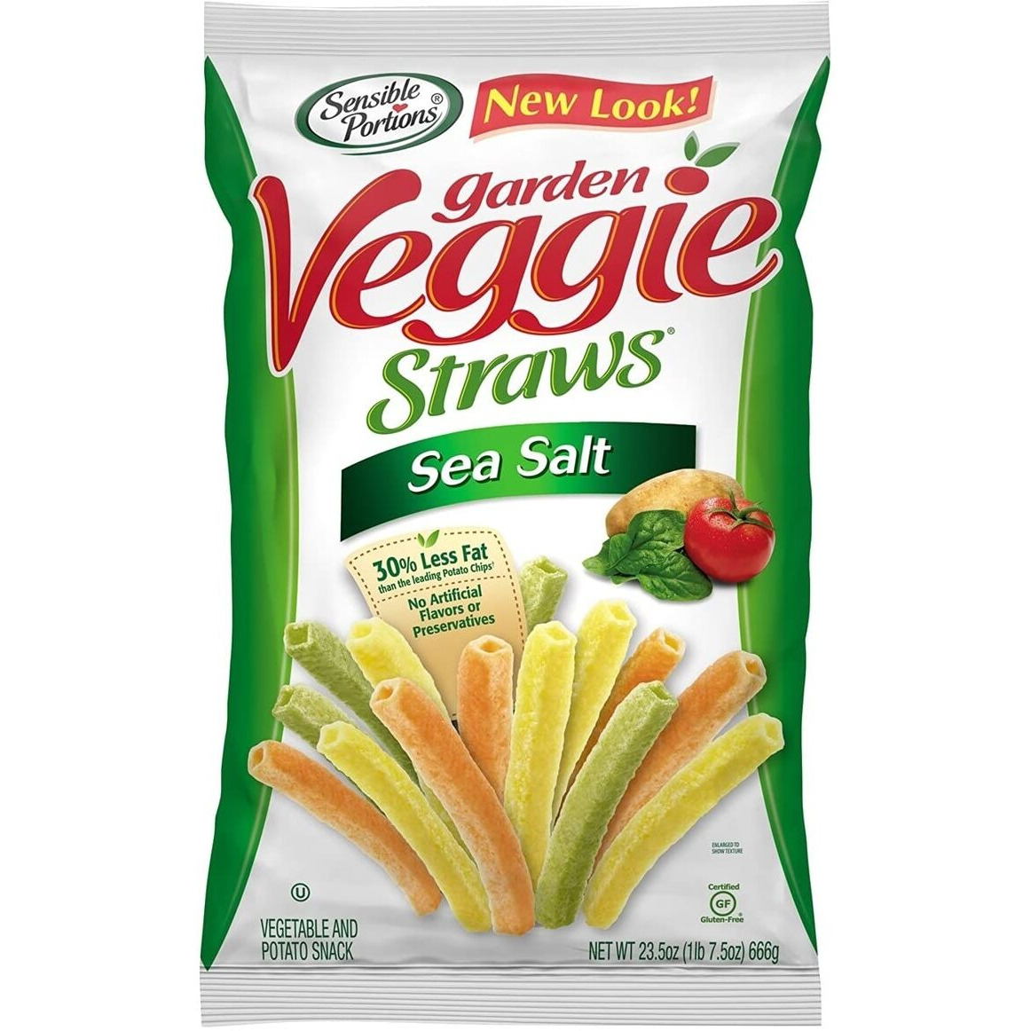 Sensible Portions Sea Salt Garden Veggie Straws (23.5 Ounce)