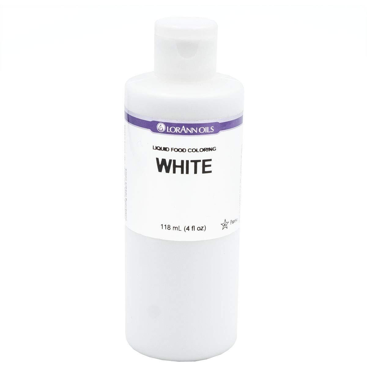Lorann White Liquid Food Coloring, 4 Ounce Bottle