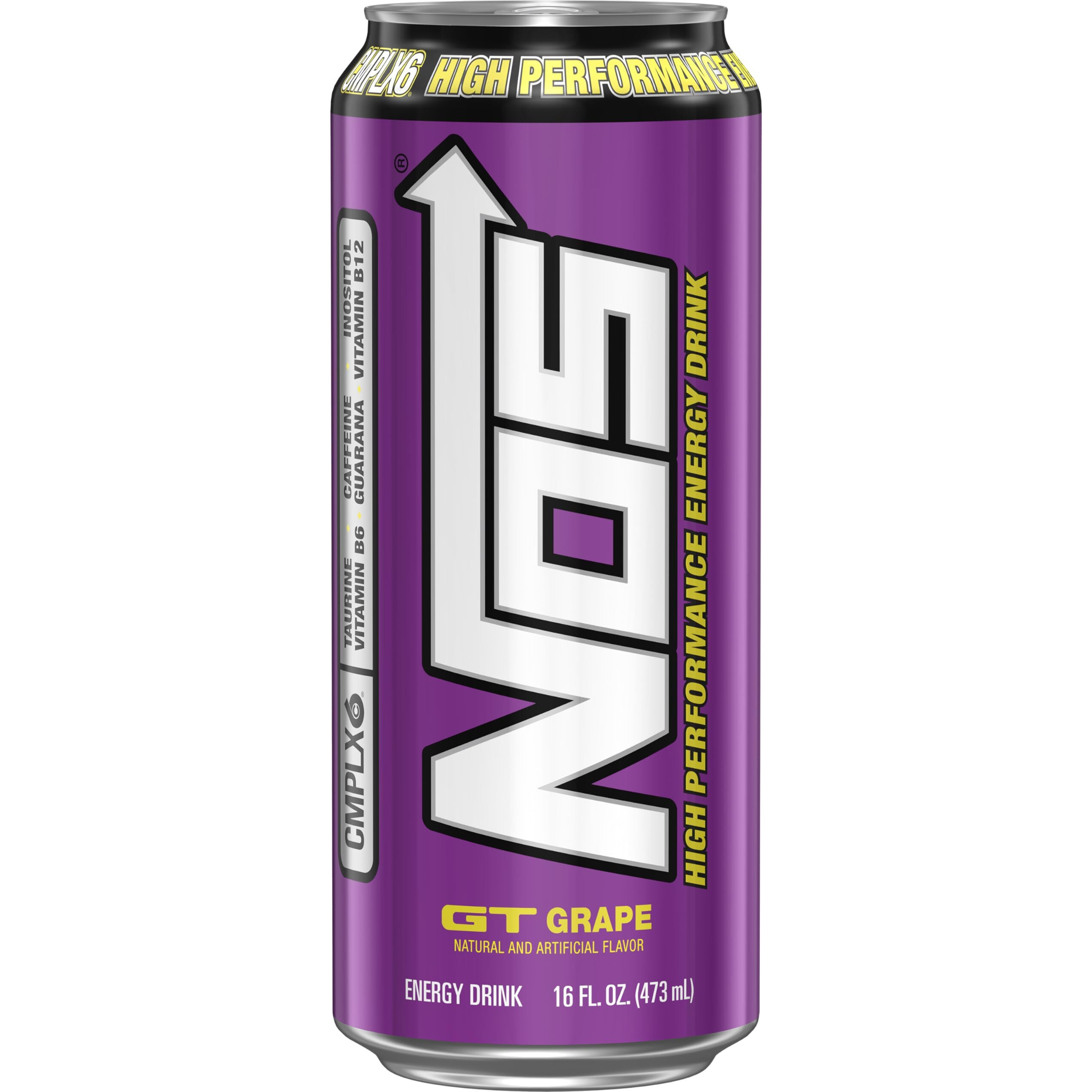 Nos Gt Grape High Performance Energy Drink. 16 Fl Oz (Pack Of 15)
