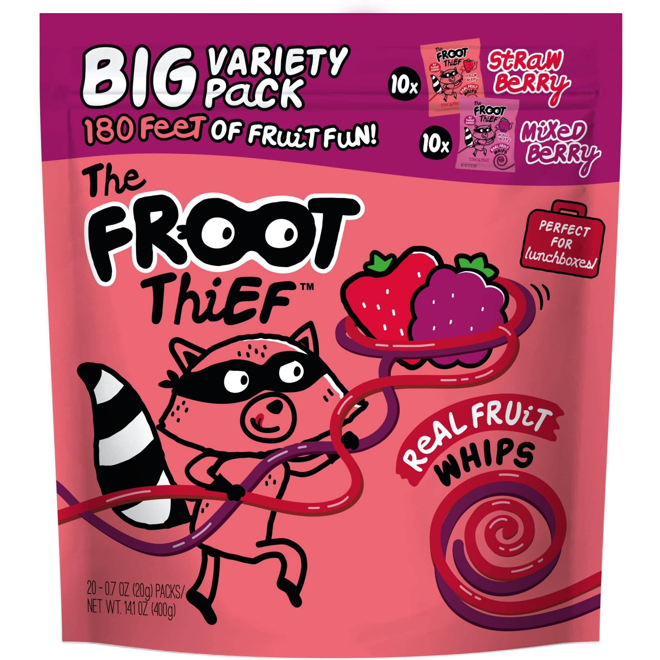 The Froot Thief Real Fruit Whips 20Ct, 1.06 Lbs