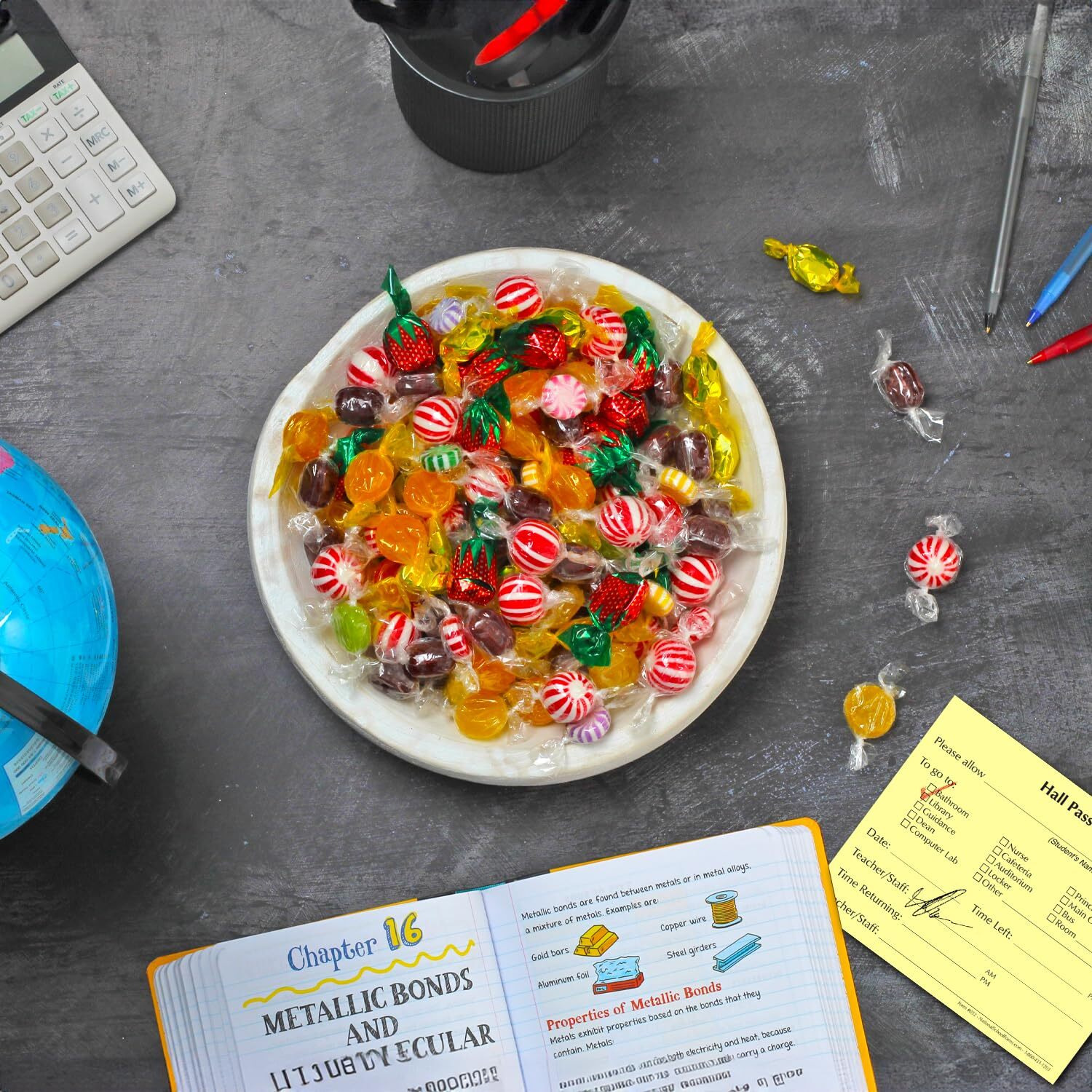 Hard Candy Mix - 7 Pounds - Big Bulk Candies Individually Wrapped - Candy Assortment - Old Fashioned Candies - Rootbeer, Strawberry, Toffee, Mint And More