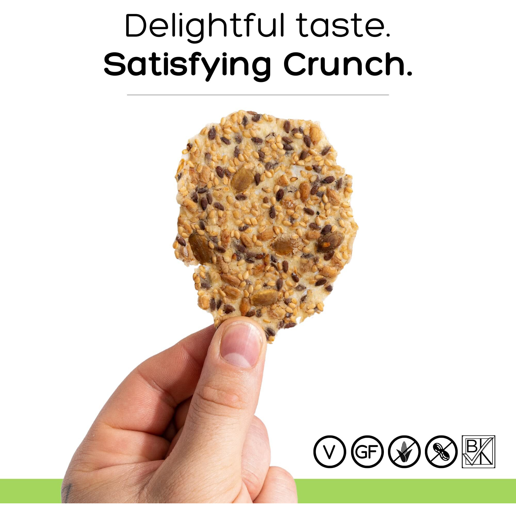 Top Seedz Certified Organic Gluten Free 6 Seed Crackers | 2-Pack | 5 Ounces | Healthy Vegan Crackers With Plant Based Protein | Made Of Sunflower, Flax, Sesame And Pumpkin Seed