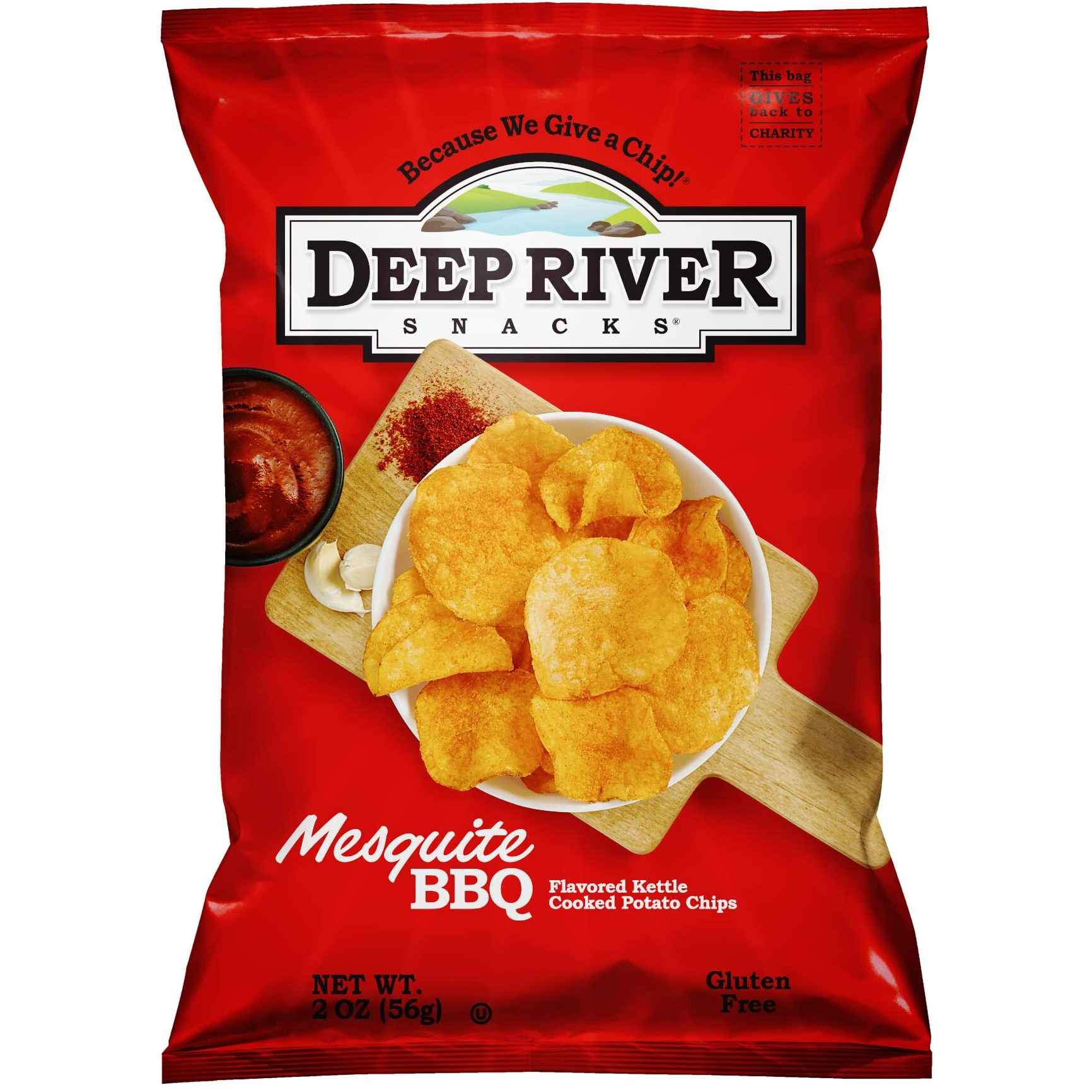 Deep River Snacks Mesquite Bbq Kettle Cooked Potato Chips, 2-Ounce (Pack Of 24)