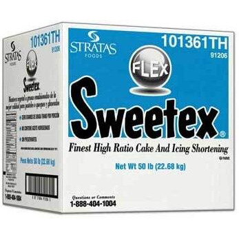 Sweetex Flex Cake And Icing Shortening, 50 Pound -- 1 Each.