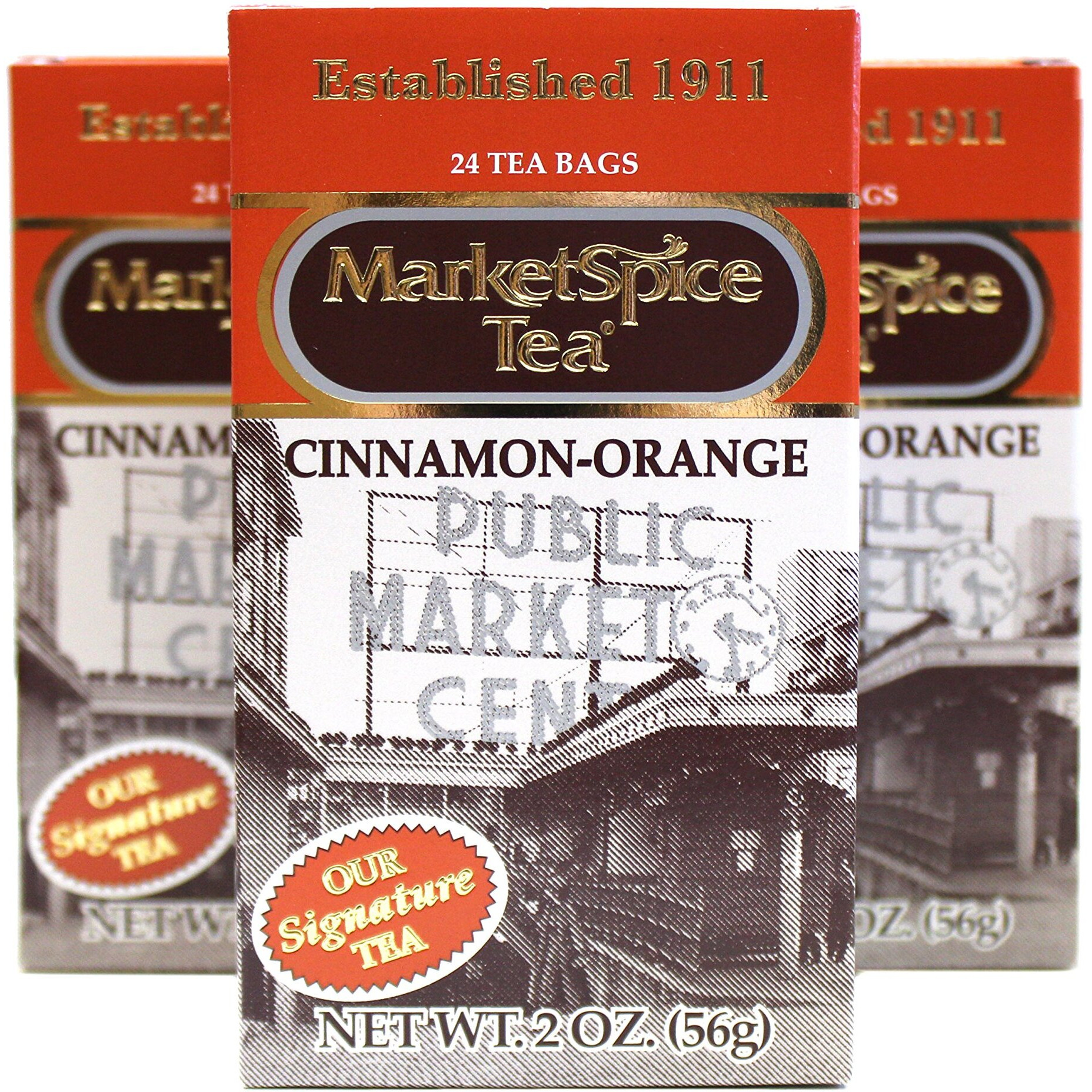 Market Spice Cinnamon-Orange Tea Bag, 24-Count (Pack Of 3)