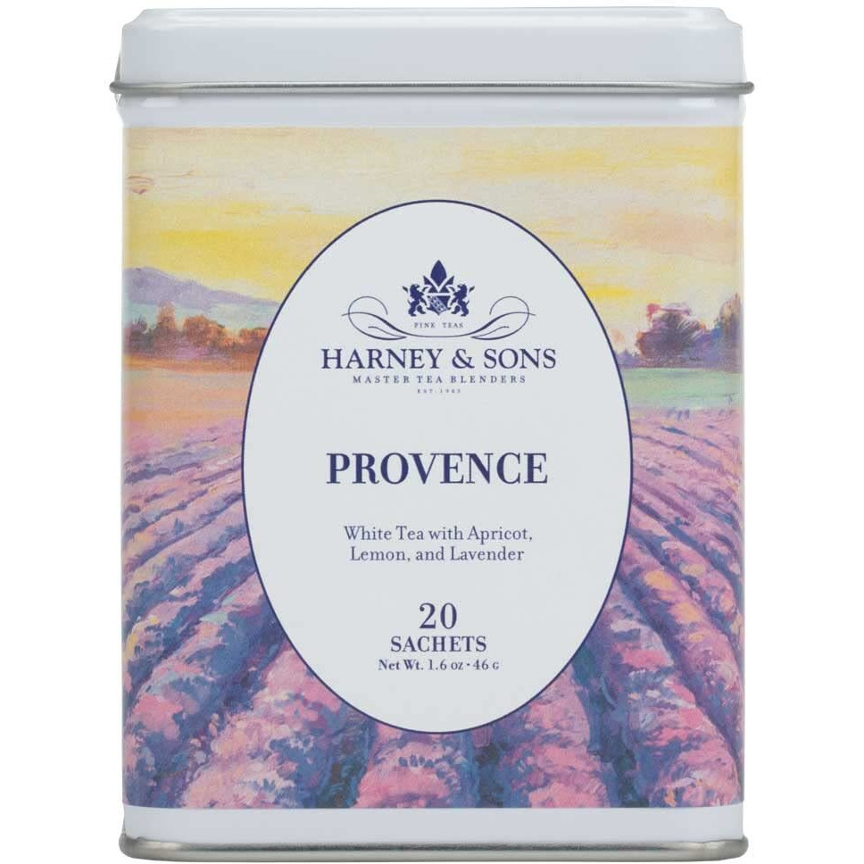 Harney & Sons Provence Tea, White Tea With Flavors Of Apricot, Lemon And Lavender
