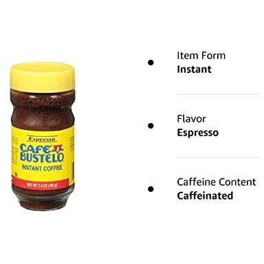 Bustelo Instant Coffee, 3.5 Oz