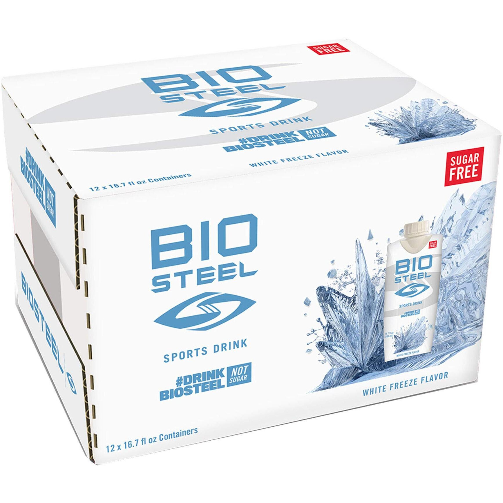 Biosteel Sports Drink, Great Tasting Hydration With 5 Essential Electrolytes, White Freeze Flavor, 16.7 Fluid Ounces, 12-Pack