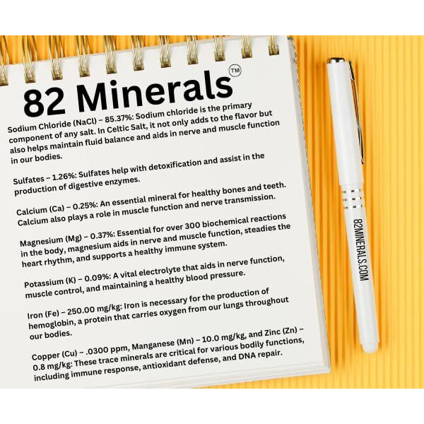 3.Oz Jar - 82 Minerals Coarse, French Celtic Style *Hand Harvested & Artisanal - Sea Salt That Hydrates - 100% Authentic, Vegan Kosher
