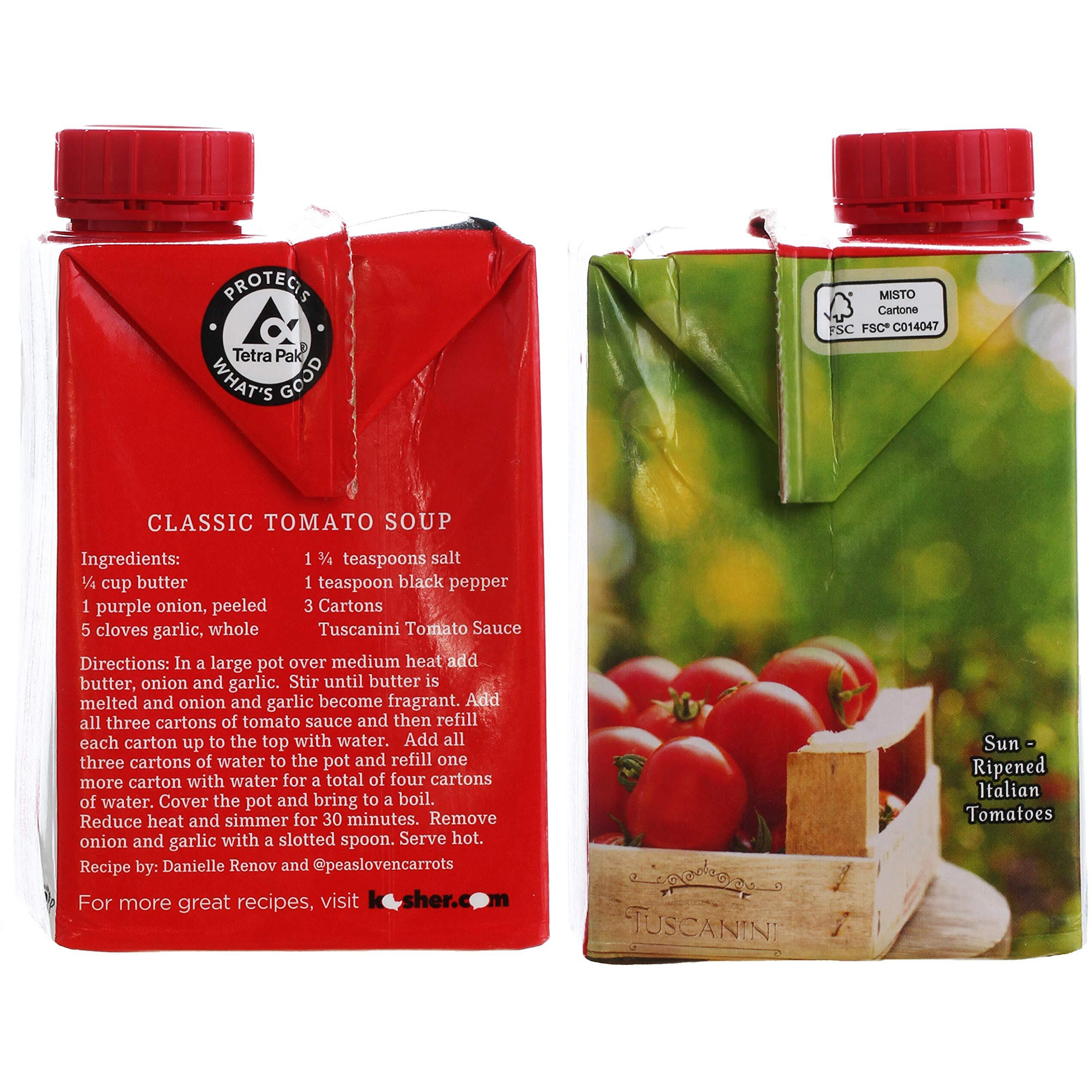 Tuscanini Italian Tomato Sauce, Premium Italian Passata, 17.6Oz (3 Pack) Resealable, Product Of Italy