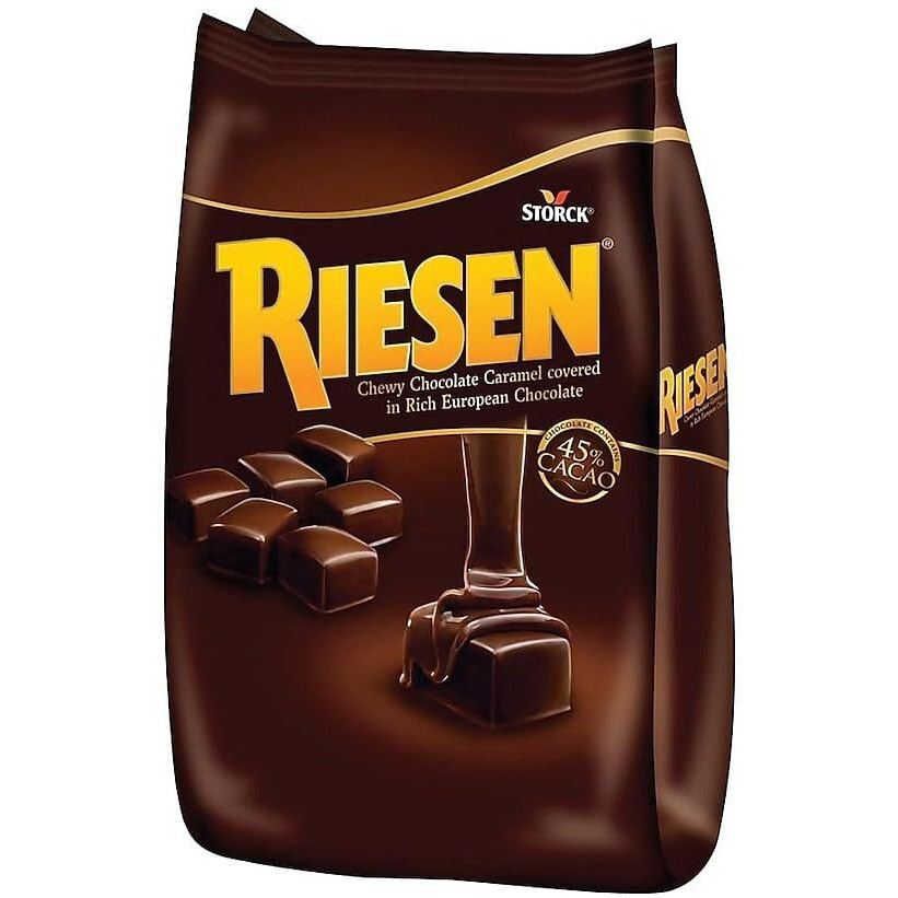 Riesen Chewy Caramel Dark Chocolate Pieces, 30 Oz. (Sul398052)