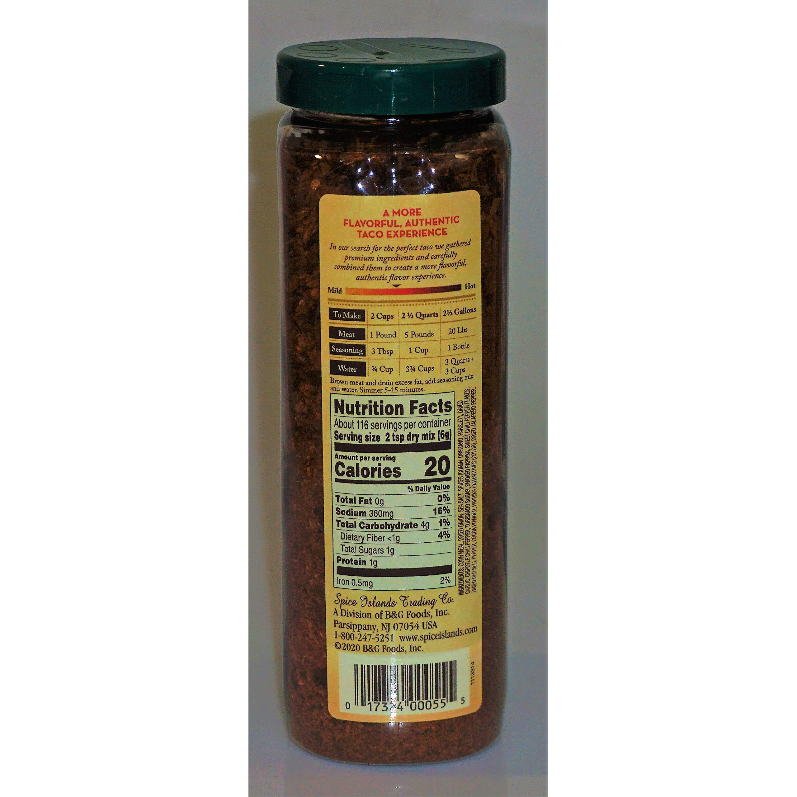 Spice Islands Premium Taco Seasoning, 24.5 Ounce