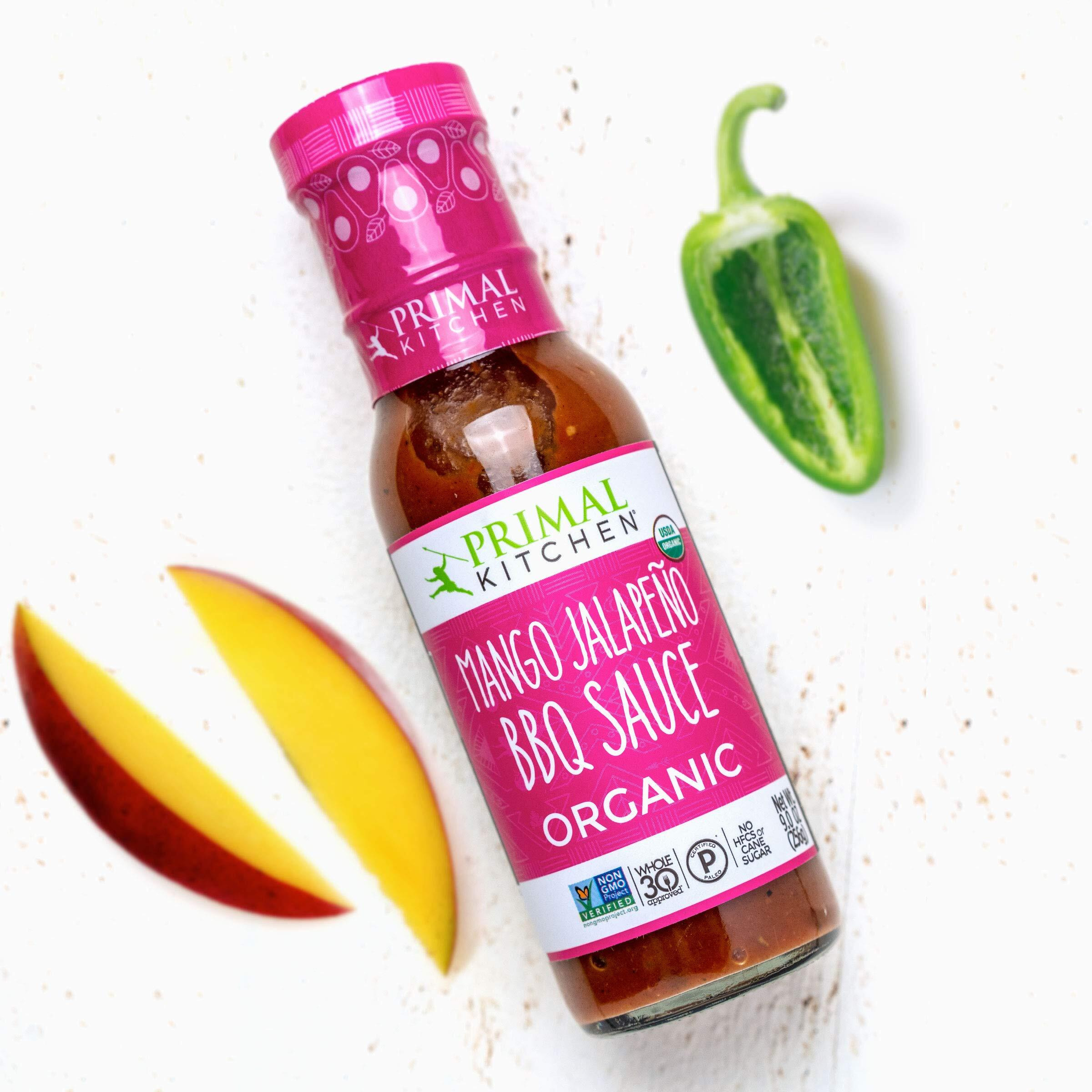 Primal Kitchen Organic Bbq Sauce 3-Pack, Made With Real Ingredients, No Cane Sugar Or Corn Syrup, Includes Classic Bbq, Mango Jalapeo Bbq, And Hawaiian Bbq