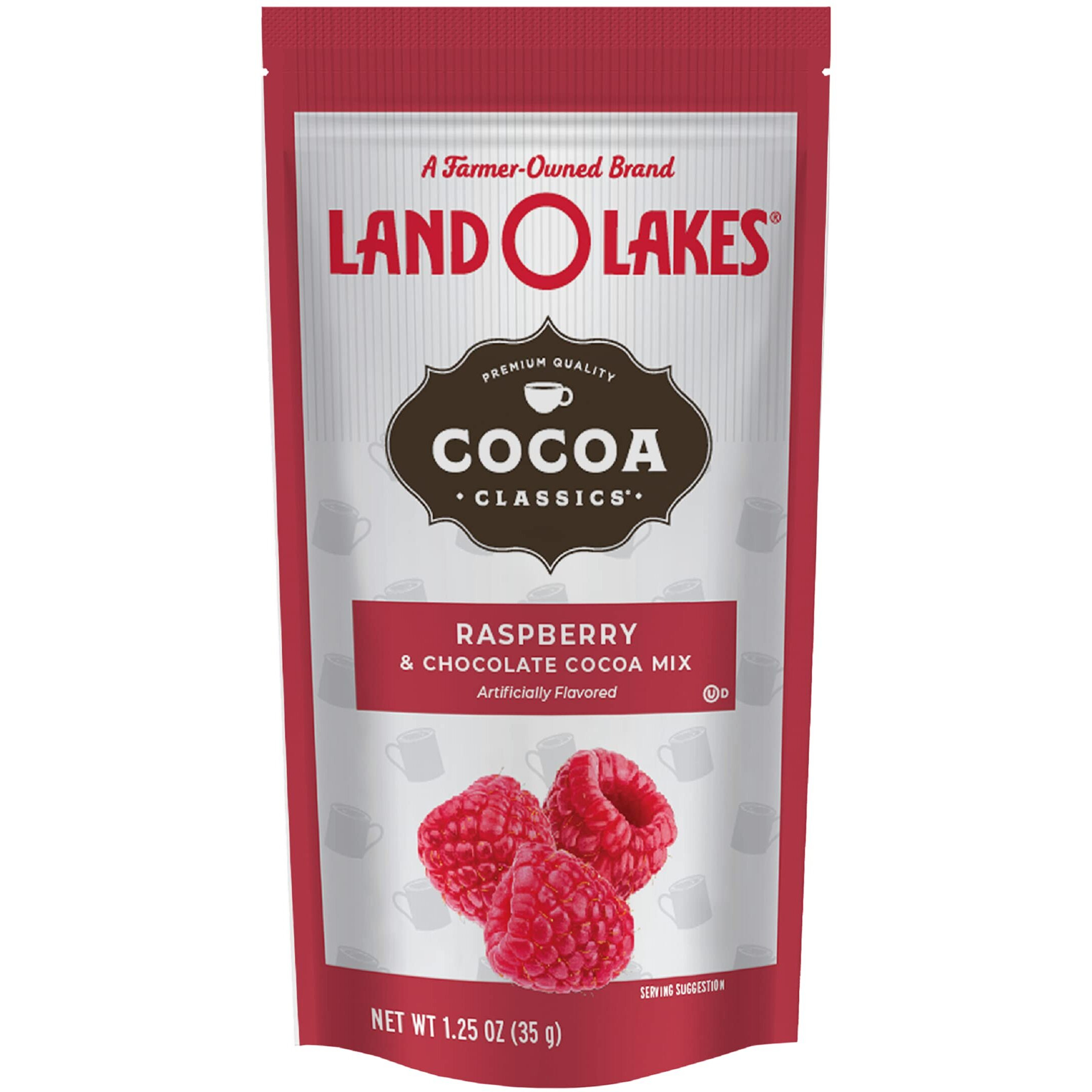 Land O Lakes Cocoa Classics, Raspberry & Chocolate Hot Cocoa Mix, 1.25-Ounce Packets (Pack Of 36)