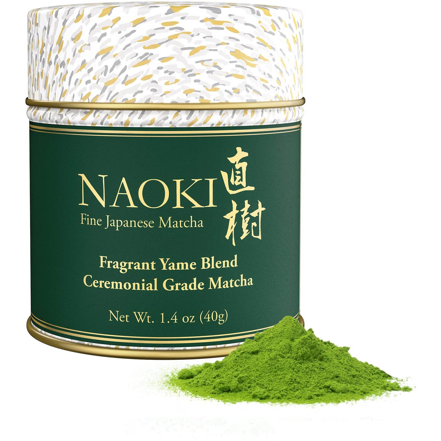 Naoki Matcha Fragrant Yame Blend - Authentic Japanese First Harvest Ceremonial Grade Matcha Green Tea Powder From Yame, Fukuoka (40G / 1.4Oz)