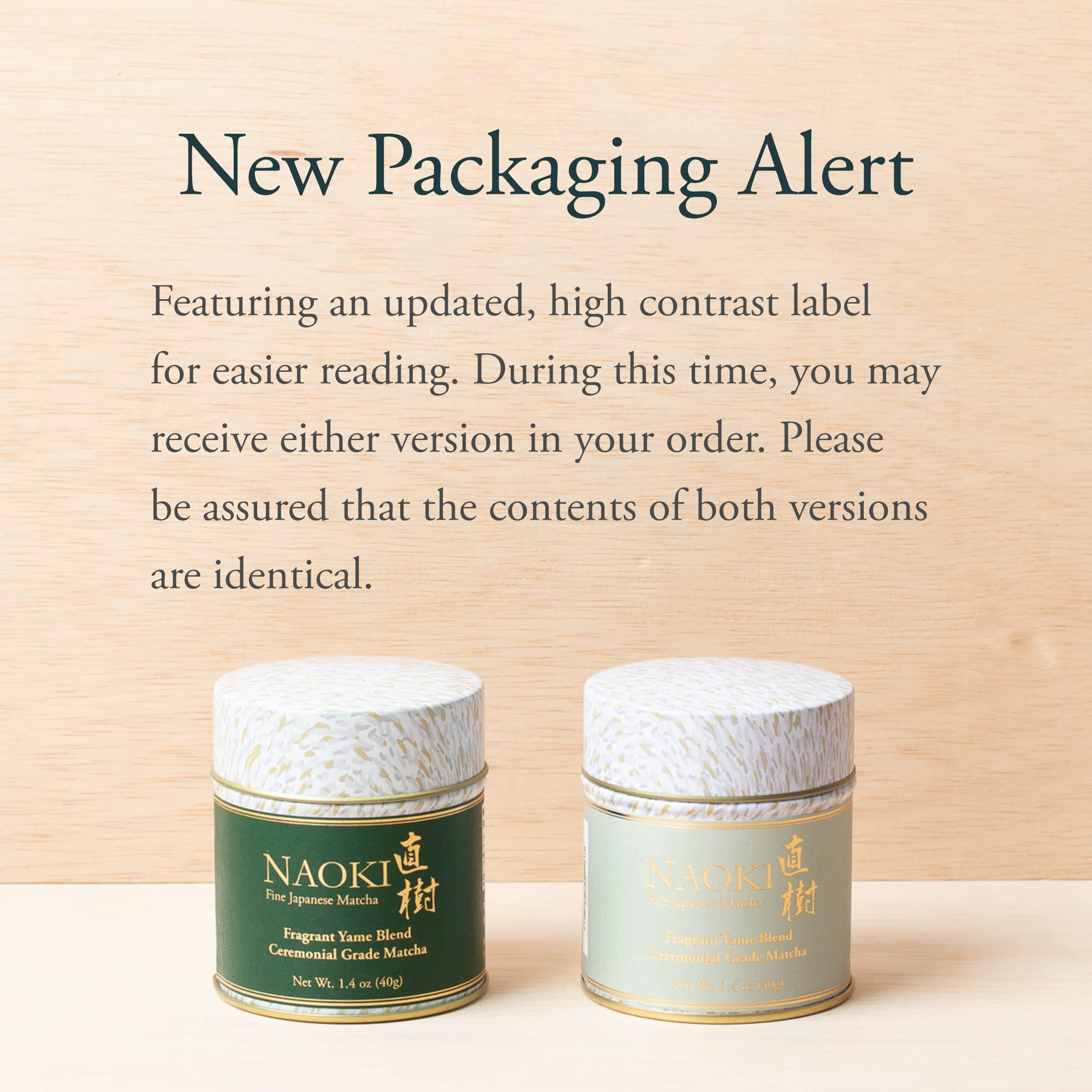 Naoki Matcha Fragrant Yame Blend - Authentic Japanese First Harvest Ceremonial Grade Matcha Green Tea Powder From Yame, Fukuoka (40G / 1.4Oz)