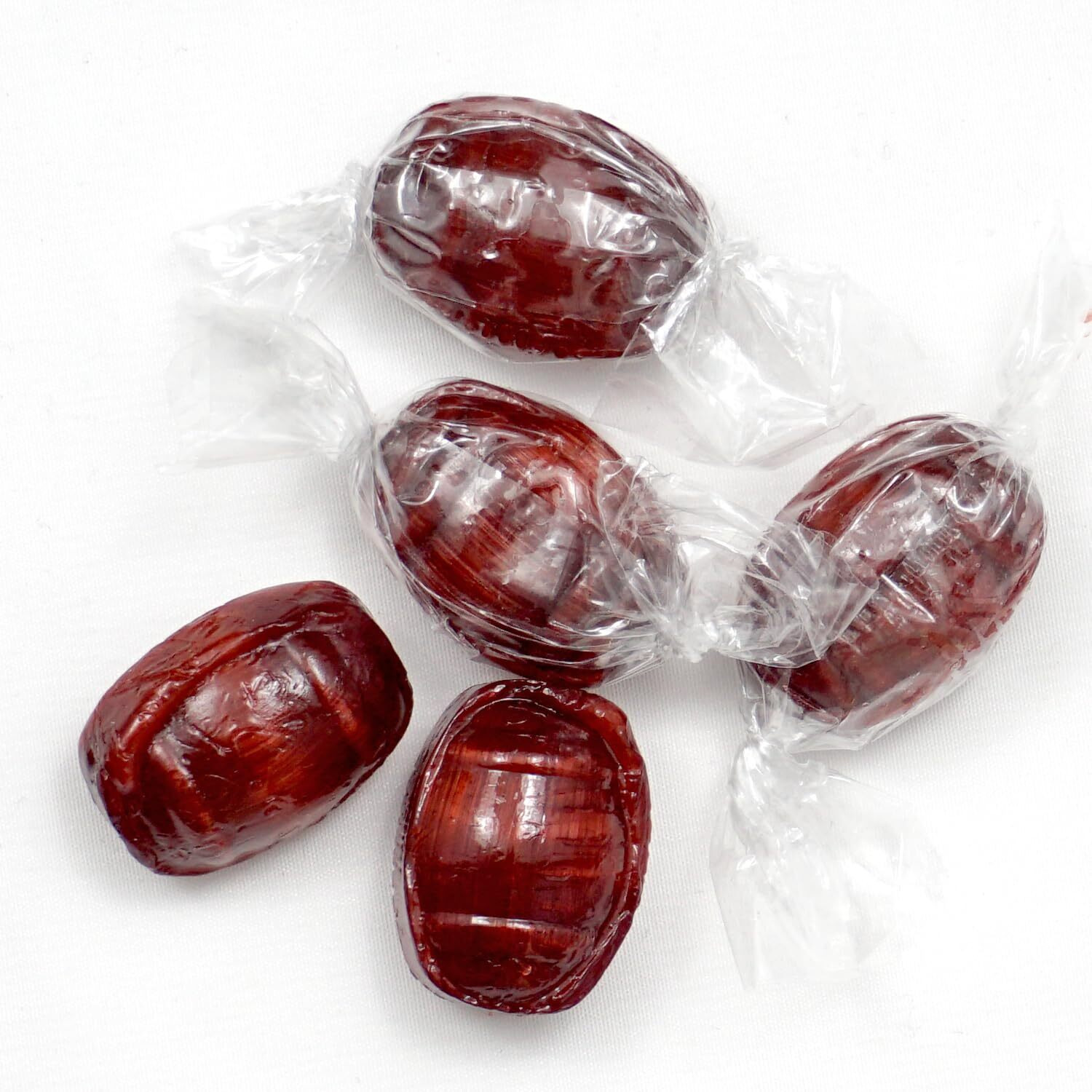 Root Beer Barrels Hard Candy - 2Lb Bulk Bag (Approximately 130 Pcs) - Old Fashioned Hard Candy - Individually Wrapped Bulk Candy - The Hampton Popcorn & Candy Company