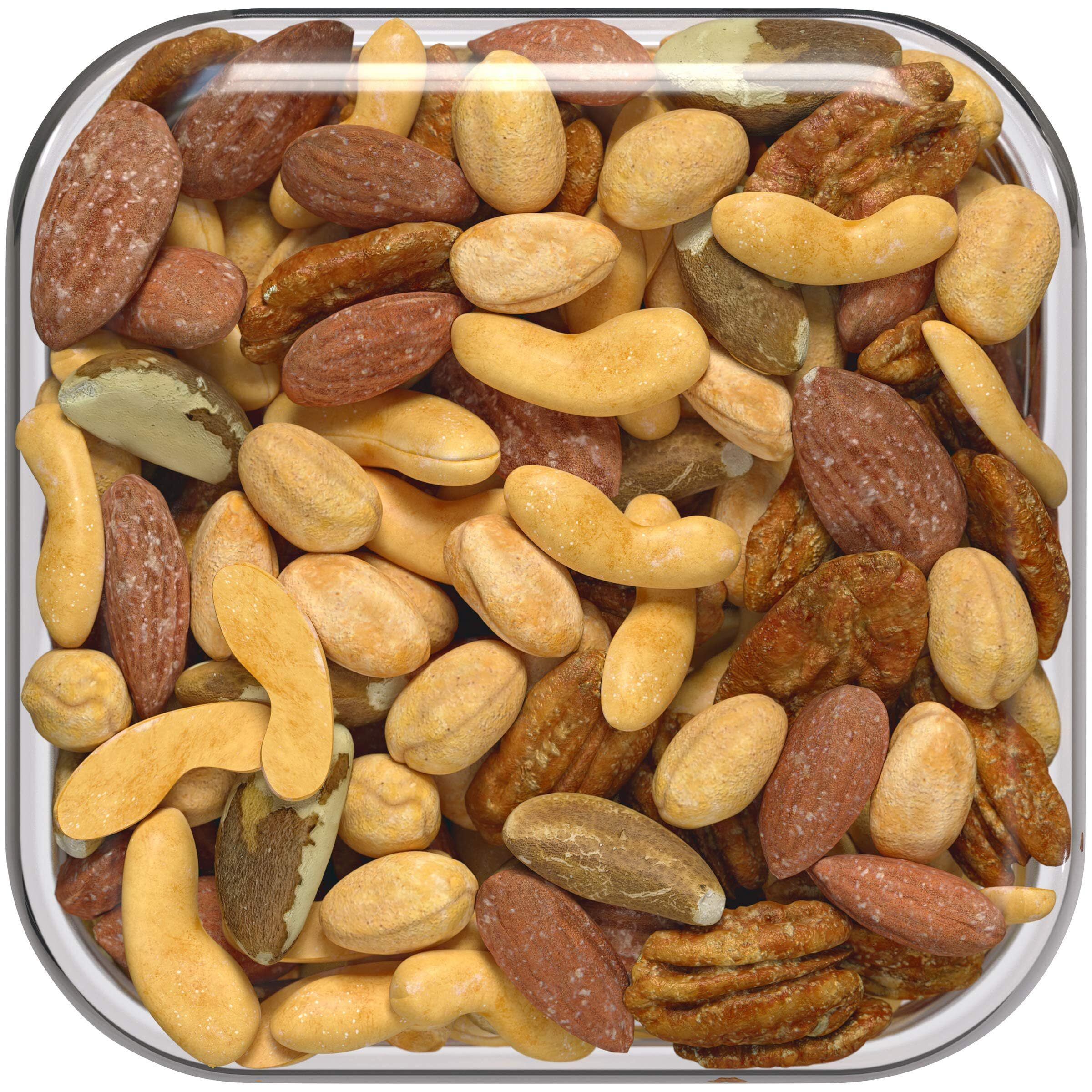 Fisher Snack Mixed Nuts With Peanuts, 24 Oz Almonds, Cashews, Filberts, Pecans, Brazil Nuts,