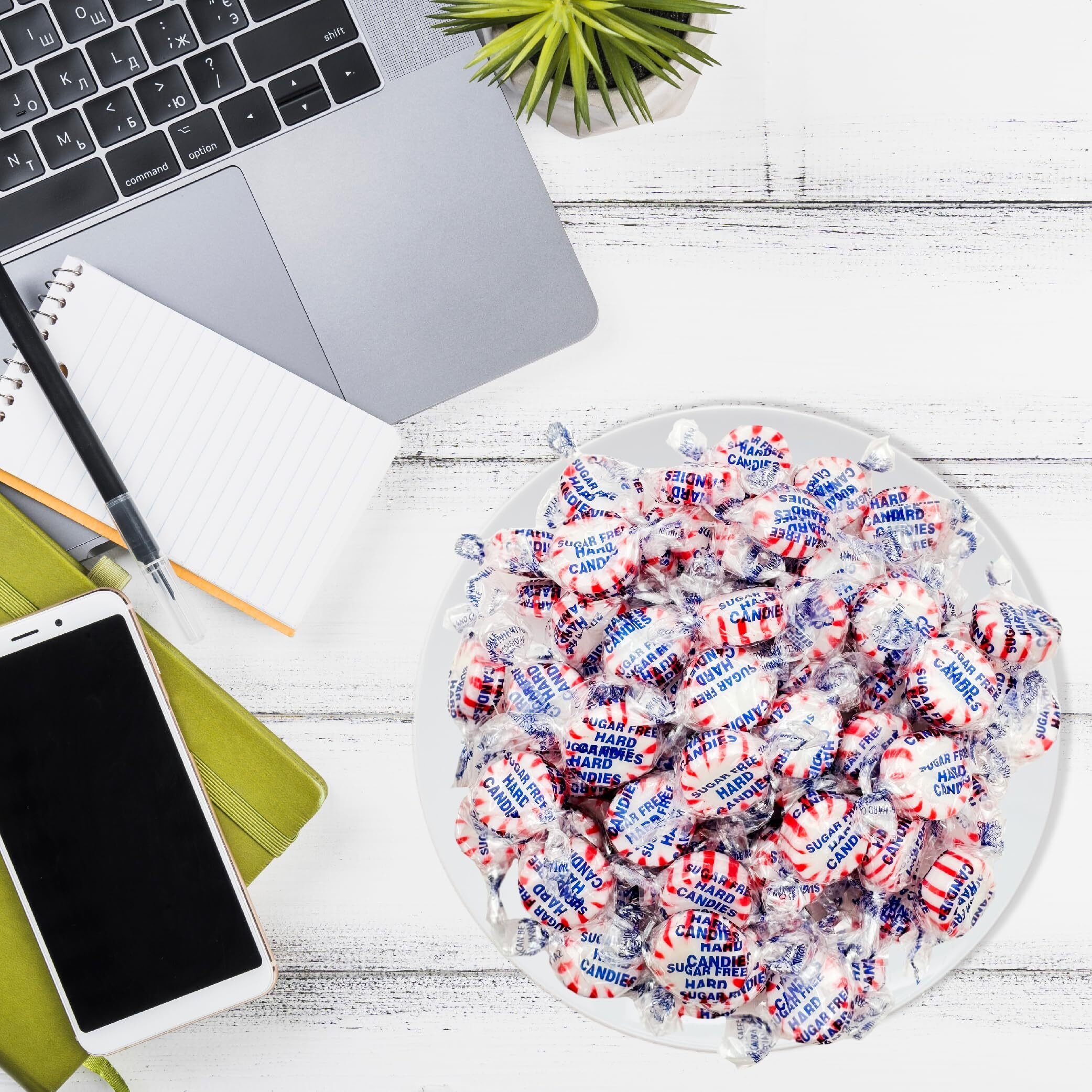 Sugar-Free Peppermint Starlight Mints Hard Candy, 1-Pound Bag