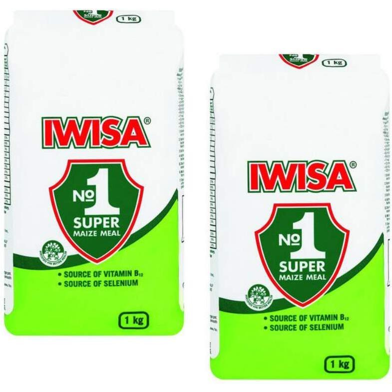 Iwisa No.1 Super Maize Meal | South African Maize Meal Flour | 2Kg (2 X 1Kg)