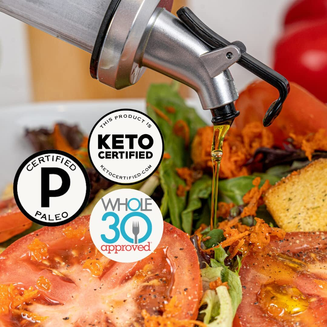 Fresh Press Farms Cold Pressed Classic Extra Virgin Olive Oil, 16.4 Fl Oz (Pack Of 2), Georgia Grown, 100% American Made, Unrefined, Certified Whole30, Non-Gmo, Keto, Paleo, Gluten Free