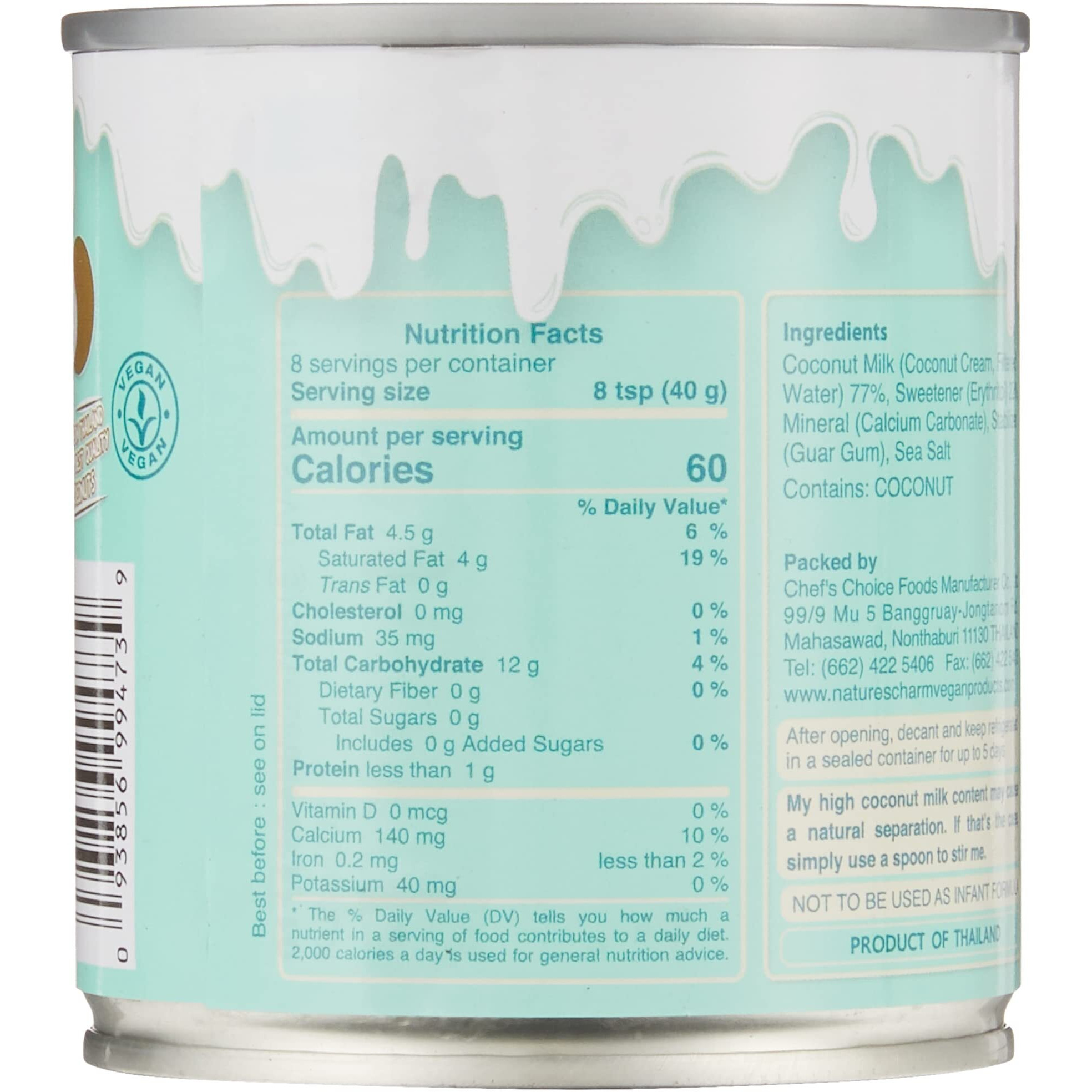 Nature's Charm Sweetened Condensed Coconut Milk, Vegan, Lactose Free - 11.25Oz Pack Of 6. Rich And Tasty Combo With Kc Commerce Wodden Spoon.