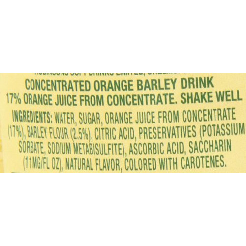 Robinson's Orange Barley Water, 28.7-Ounce (Pack Of 4)