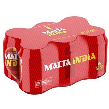 Malta India - Malt Beverage Non Alcoholic Original From Puerto Rico, 8 Ounce (Pack Of 6)