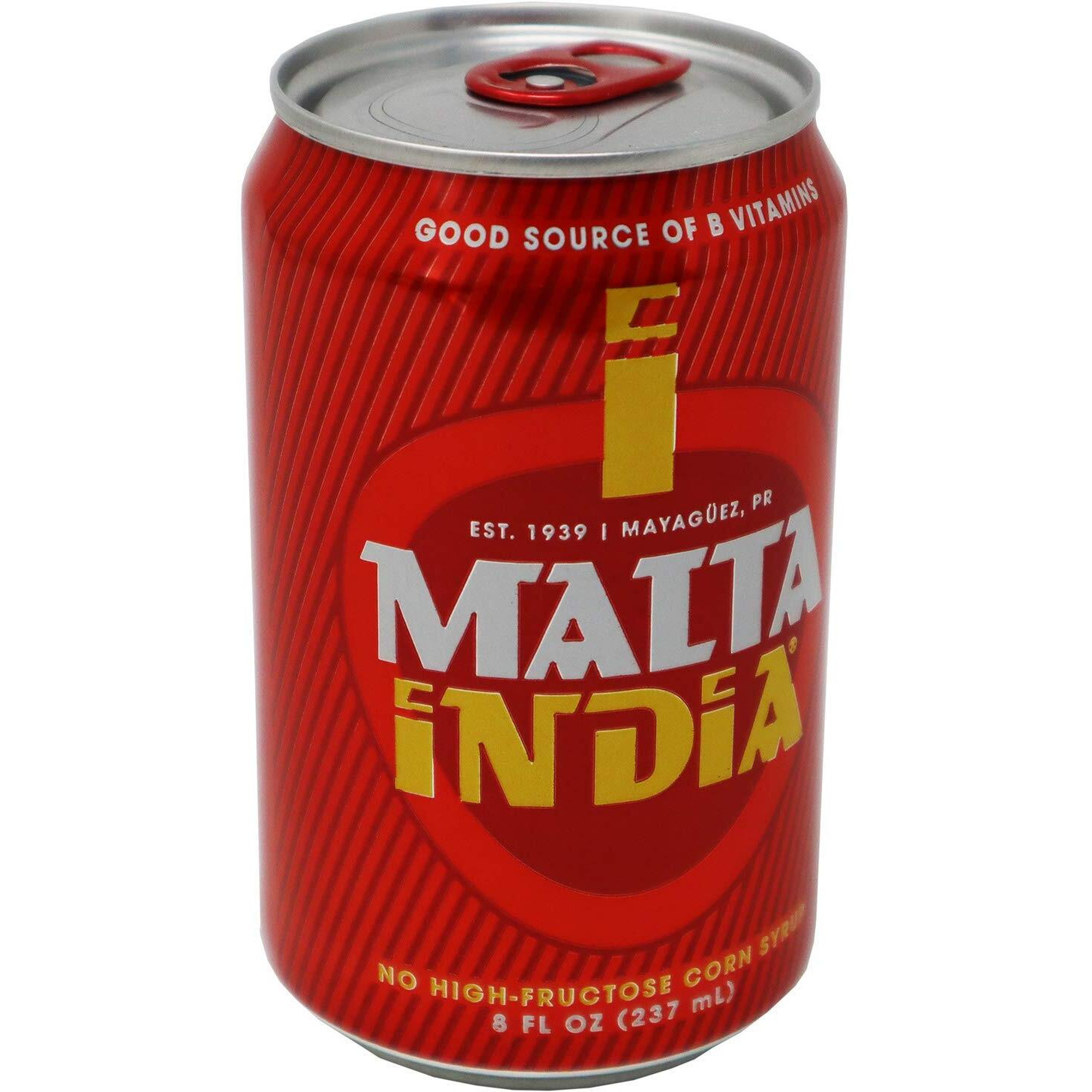 Malta India - Malt Beverage Non Alcoholic Original From Puerto Rico, 8 Ounce (Pack Of 6)