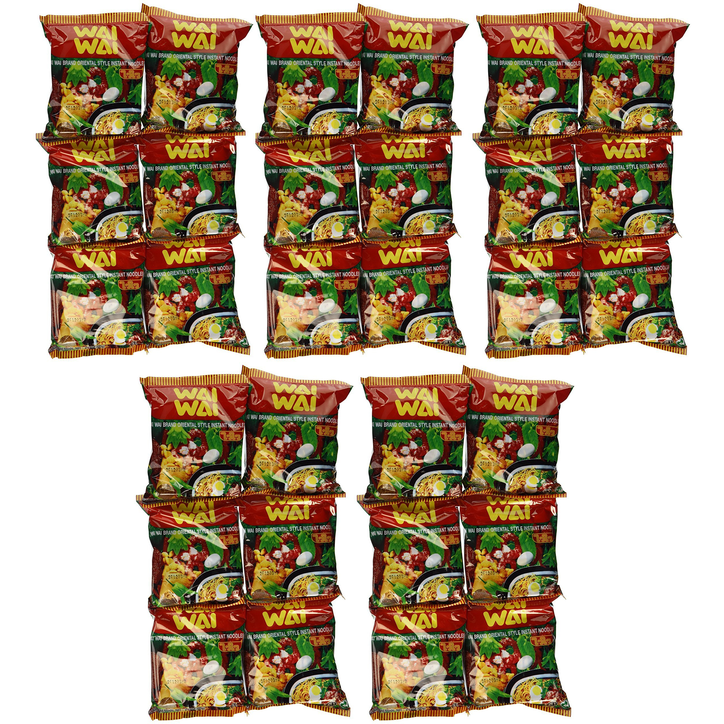 Wai Wai Instant Noodle (Oriental Style) - 1.93Oz - 60G (Pack Of 30)