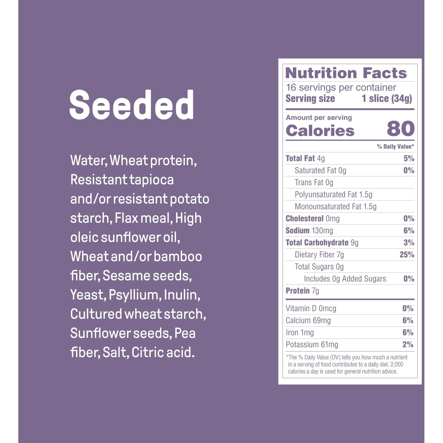 Carbonaut Low Carb Bread, Keto Bread, Keto-Certified Food, Snack, Meals, Non-Gmo, Vegan Bread Pack Of 4 (Low Carb Seeded)