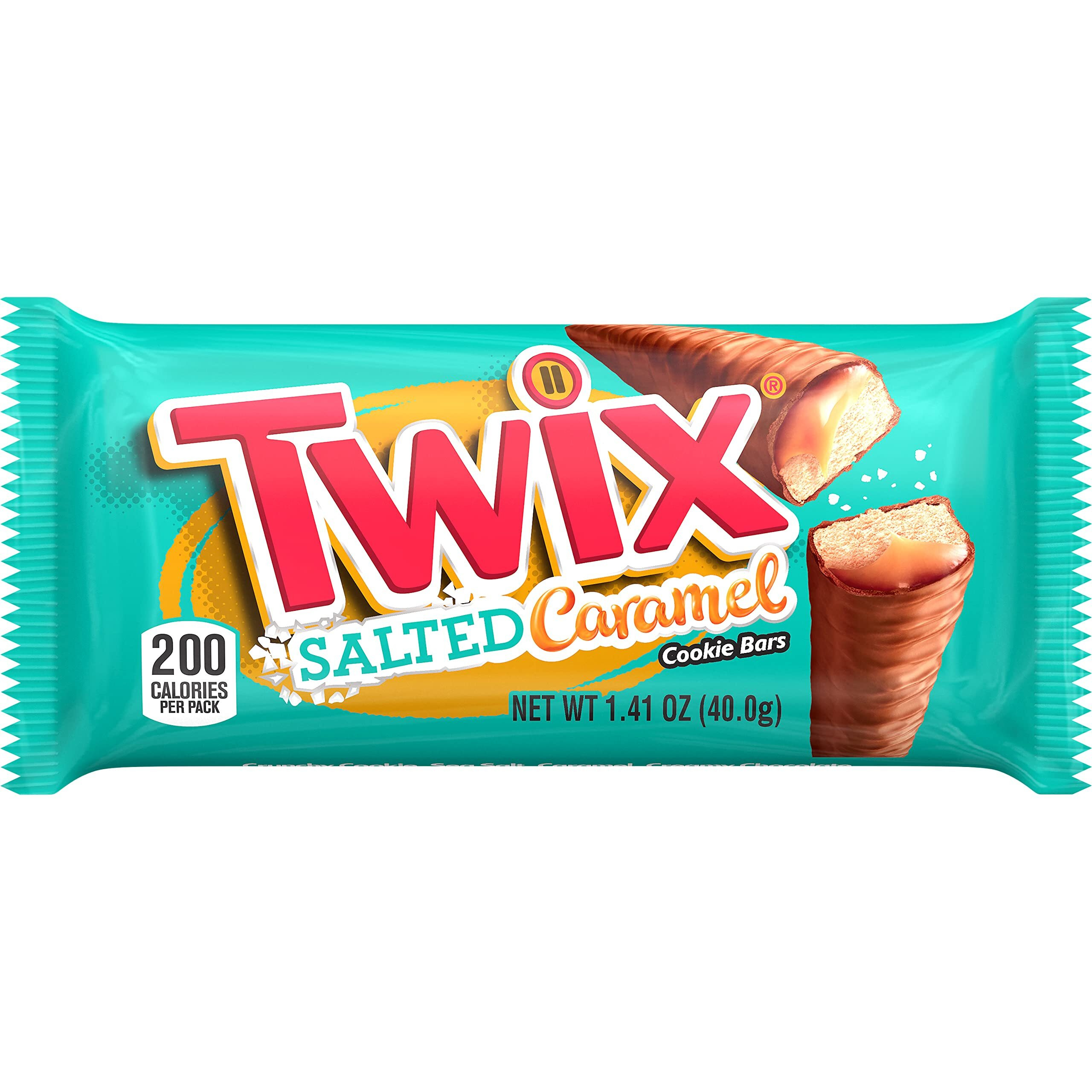 Twix Full Size Salted Caramel Chocolate Cookie Bars, 28.2Oz/20Ct