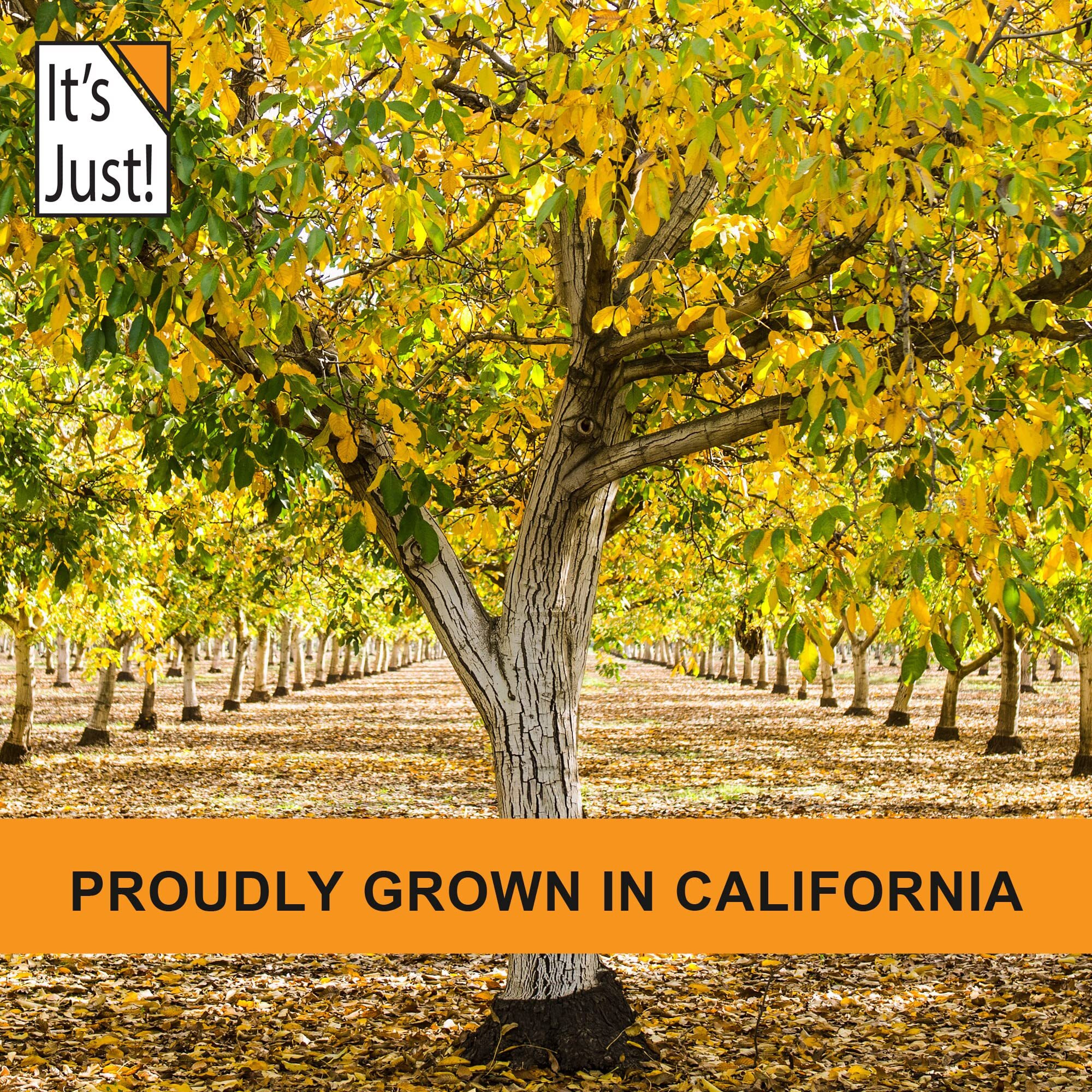 It's Just - Raw Walnuts, Premium Quality, California Grown, Made In Usa, 20Oz (1.25Lb), Unsalted, Halves & Pieces