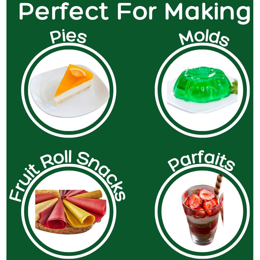 Simple Mixes Natural Gelatin Dessert, Variety Pack, Strawberry, Orange, & Lime, Healthy, Lactose, Fat & Gluten Free, Kosher, 3.1 Oz Per Package, 3 Count