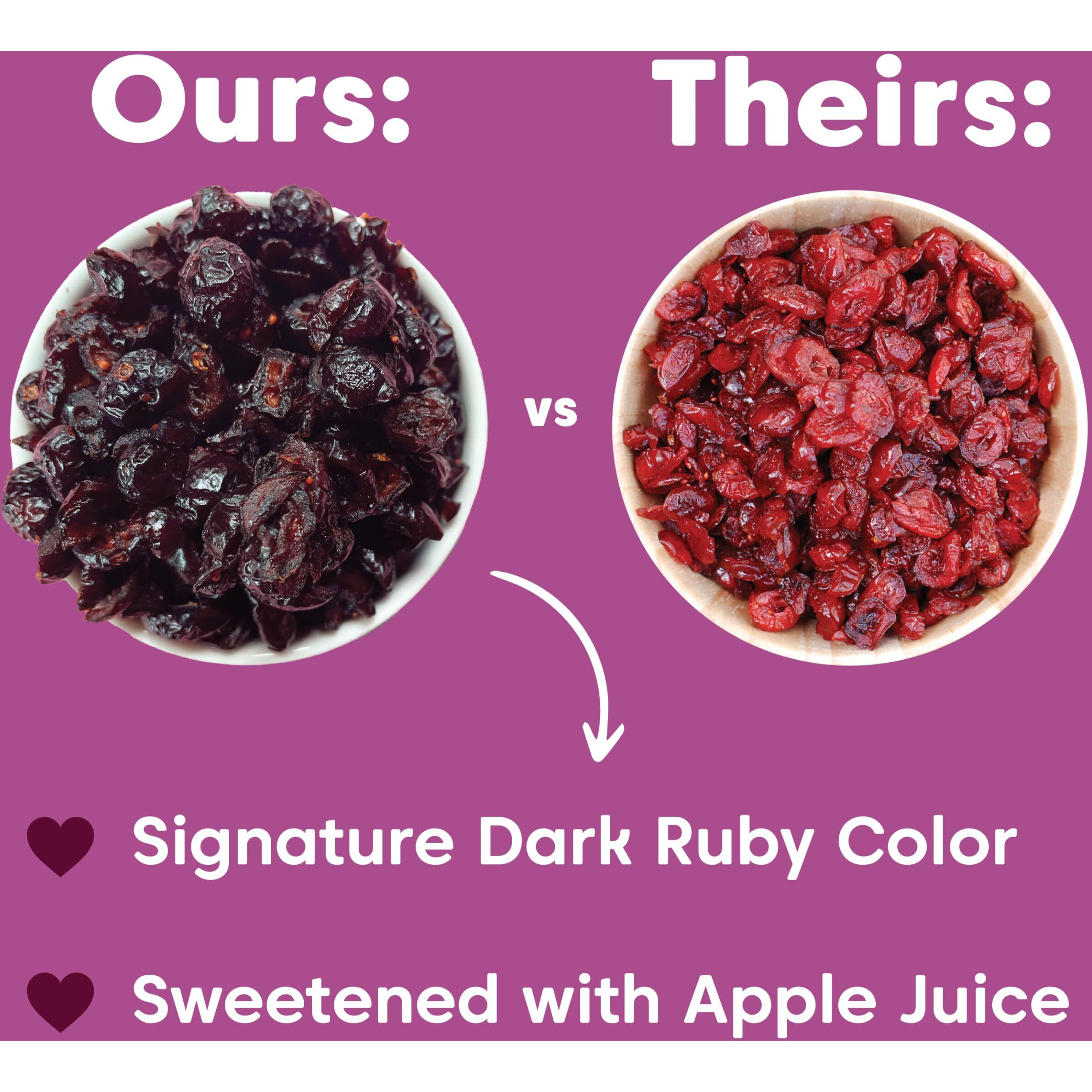 Wilderness Poets, Oregon Cranberries (Sweetened With Apples) - Dried Cranberries Infused With Unsweetened Apple Juice - 2 Pound (32 Ounce)