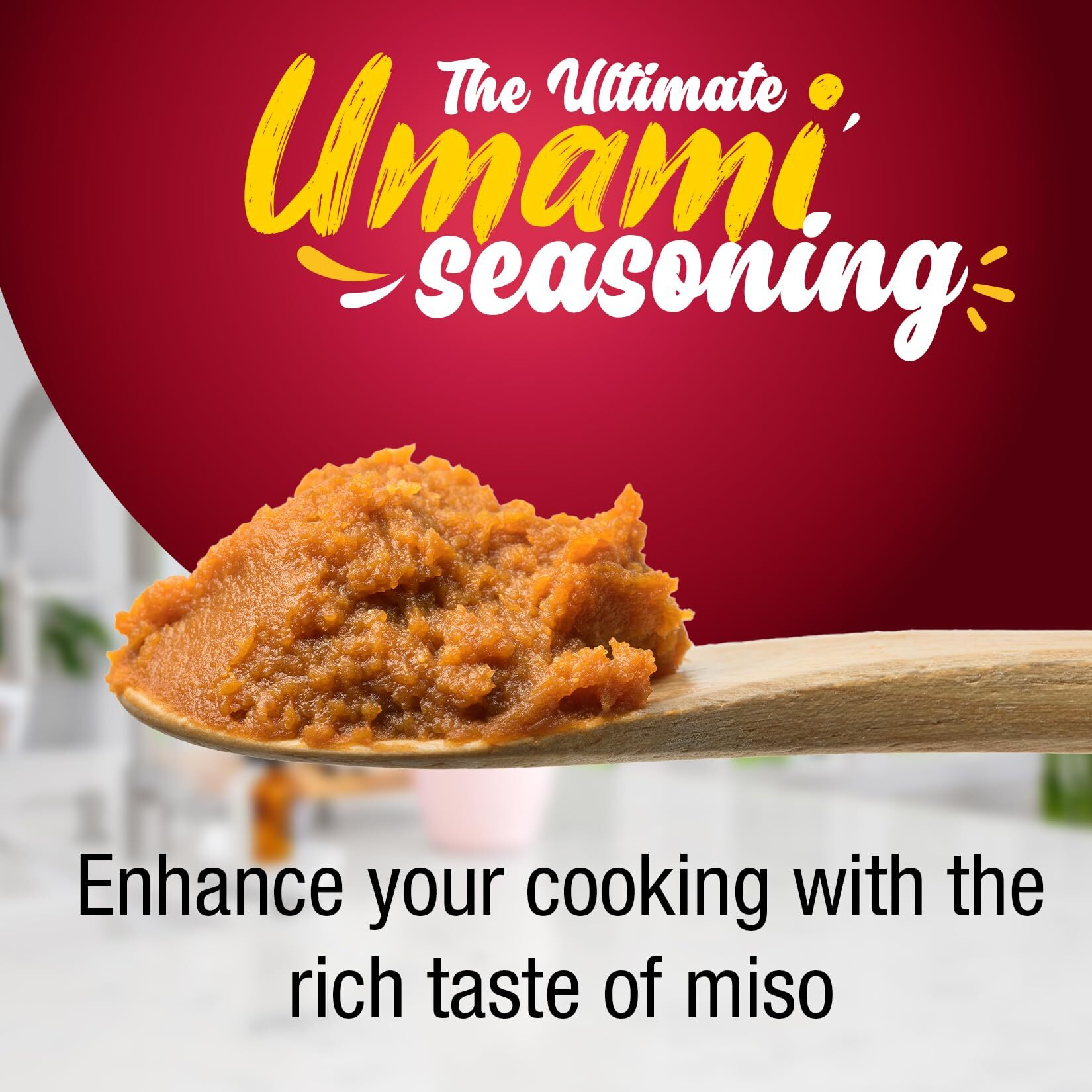 Fusion Select Organic Red Miso Paste - Made Of Fermented Soy Bean & Rice - Savory Japanese Seasoning For Cooking Soup Base, Broth, Stew, Salad Dressing, Sauce, Marinade, Ramen - 15 Servings, 300G