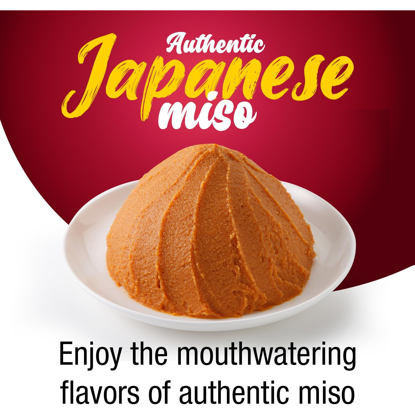 Fusion Select Organic Red Miso Paste - Made Of Fermented Soy Bean & Rice - Savory Japanese Seasoning For Cooking Soup Base, Broth, Stew, Salad Dressing, Sauce, Marinade, Ramen - 15 Servings, 300G