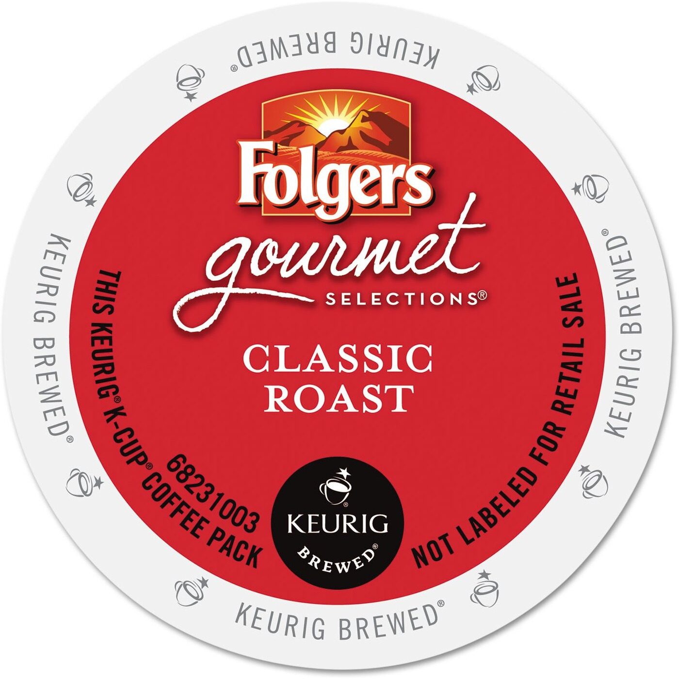 Folgers Gourmet Selections Classic Roast Coffee(Meduim Roast) Keurig K-Cups, 24 Count (Pack Of 4)