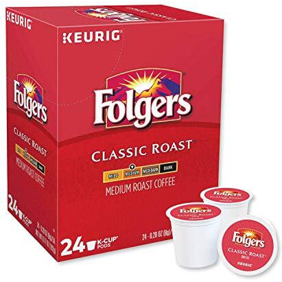 Folgers Gourmet Selections Classic Roast Coffee(Meduim Roast) Keurig K-Cups, 24 Count (Pack Of 4)
