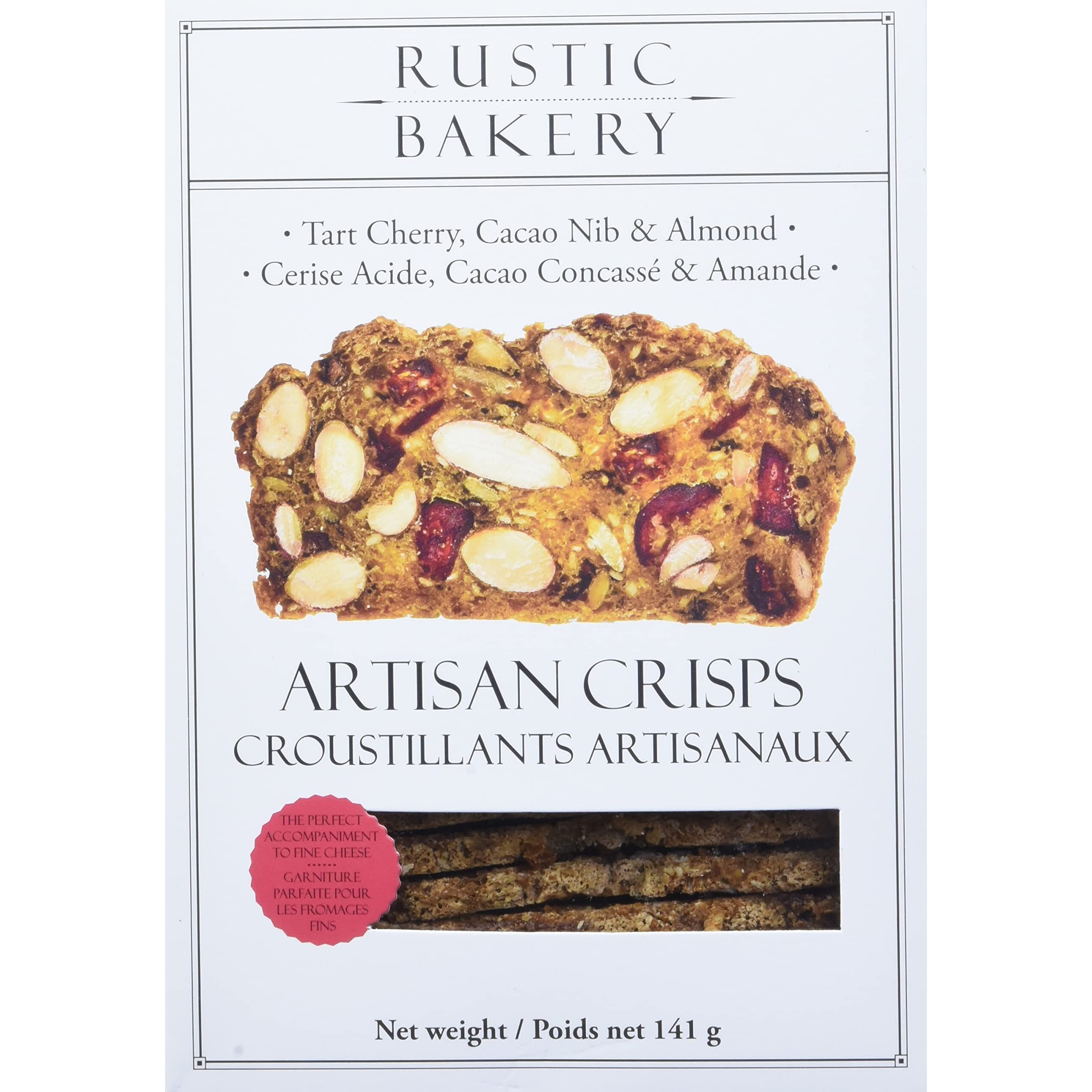 Rustic Bakery Tart Cherry, Cocoa Nib & Almond Crisps, 5 Oz
