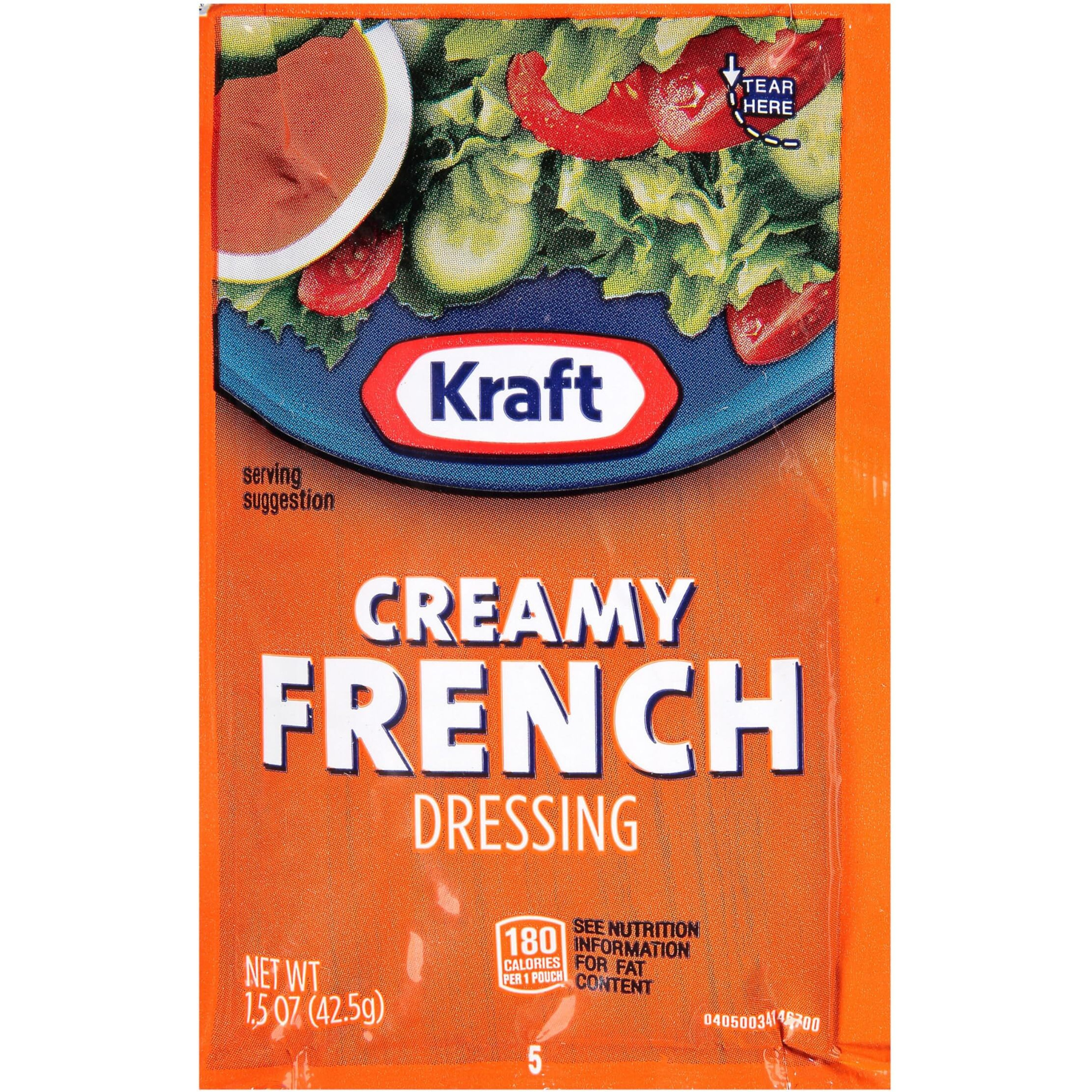 Kraft Creamy French Salad Dressing Single Serve Packet (1.5 Oz Packets, Pack Of 60)