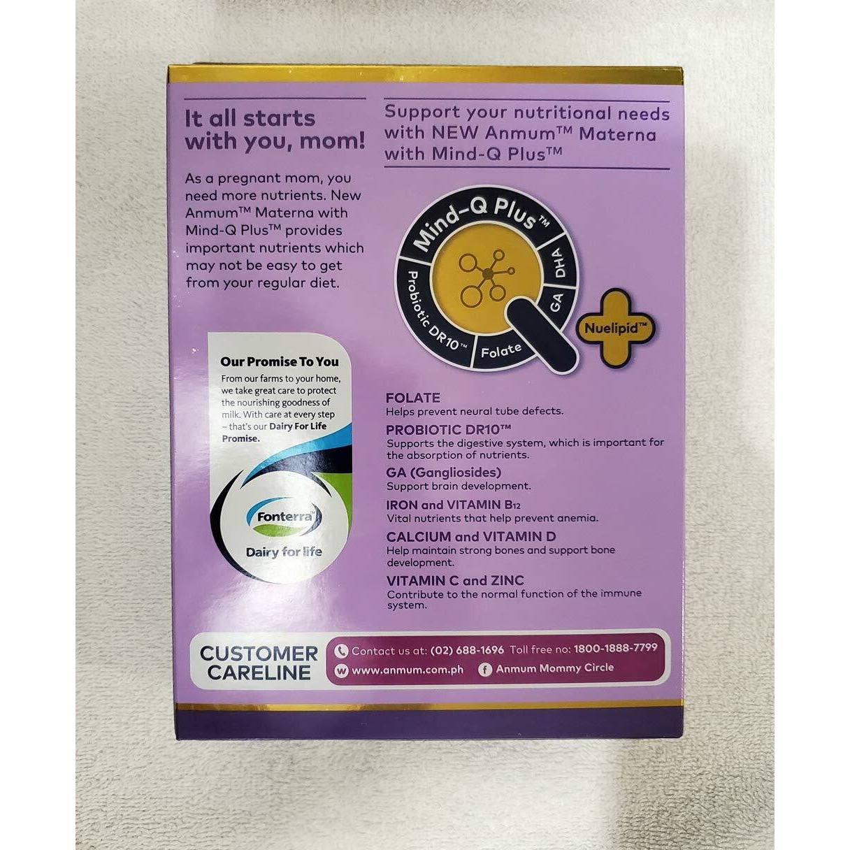 Anmum Materna Powdered Milk For Pregnant And Lactating Women -Plain -375 Grams