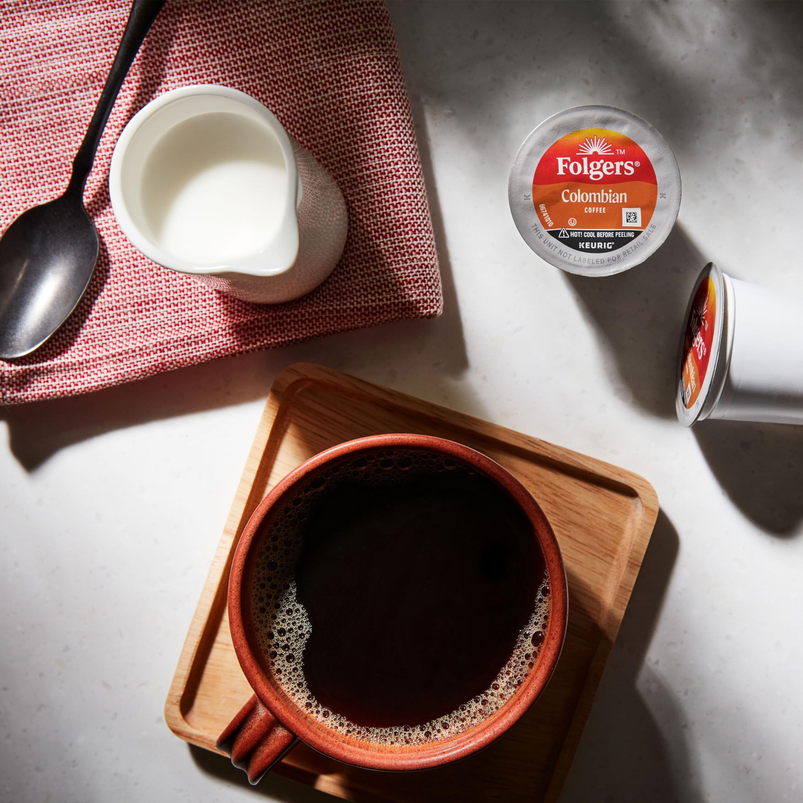 Folgers Colombian Medium Roast Coffee, 12 Keurig K-Cup Pods