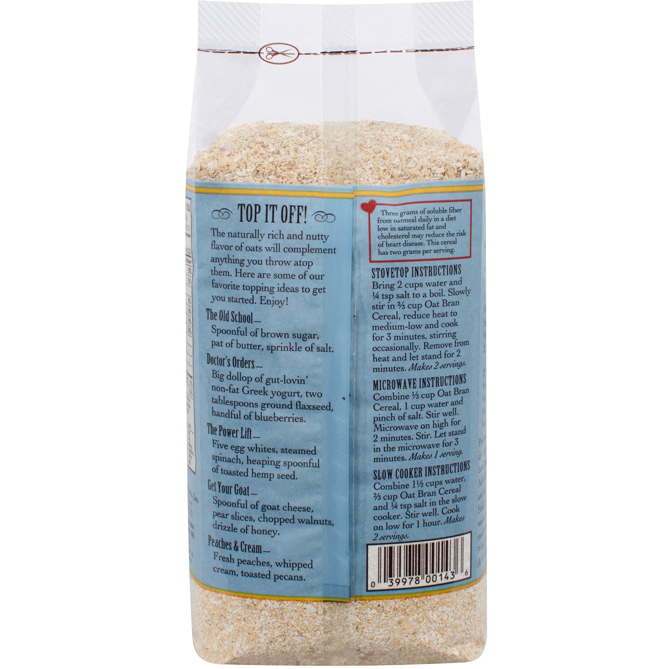 Bob's Red Mill Oat Bran Cereal, 18 Oz