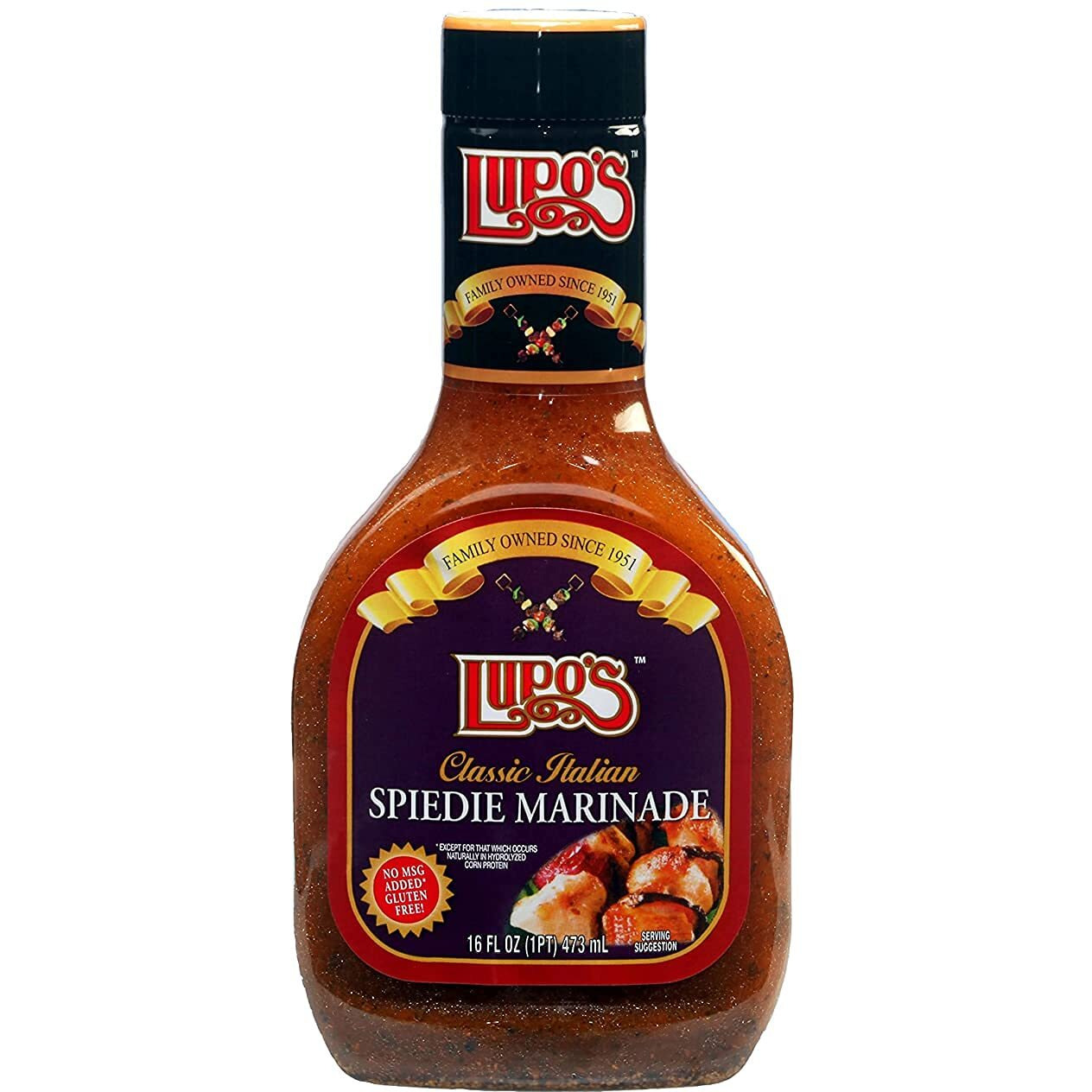 Lupo's Original Endicott Style Spiedie Marinade Sauce 16Oz ( 2 Pack )