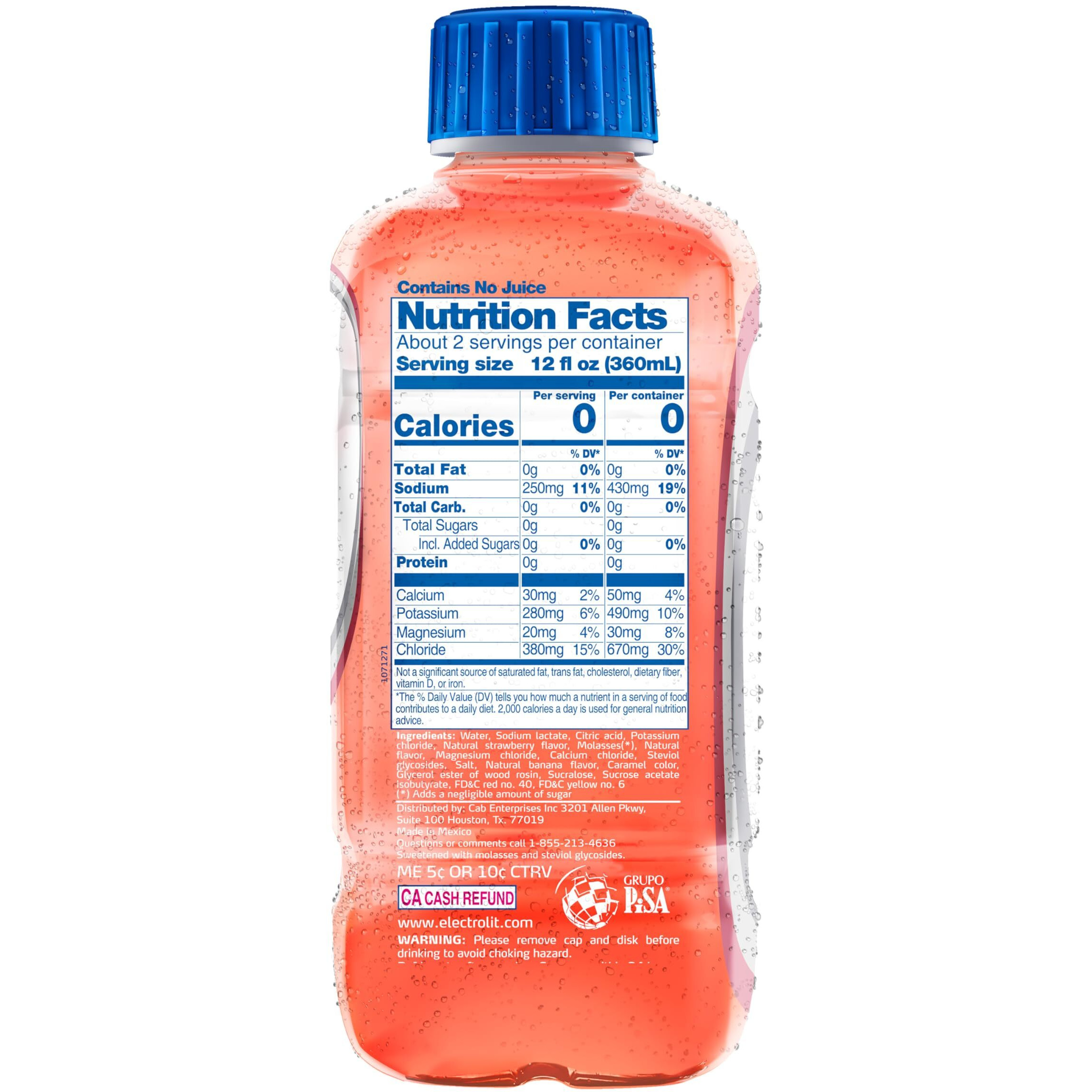 Electrolit 12 Pack (Zero Strawberry Banana)