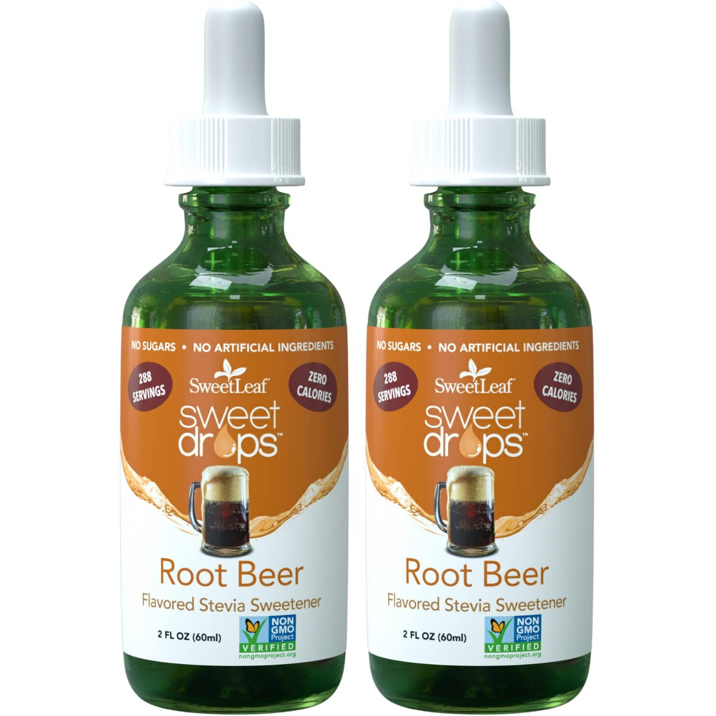 Sweetleaf Stevia Liquid Sweet Drops - Liquid Stevia Sweetener, Sugar-Free Root Beer Soda Syrup Alternative, 2 Fl Oz (Pack Of 2)