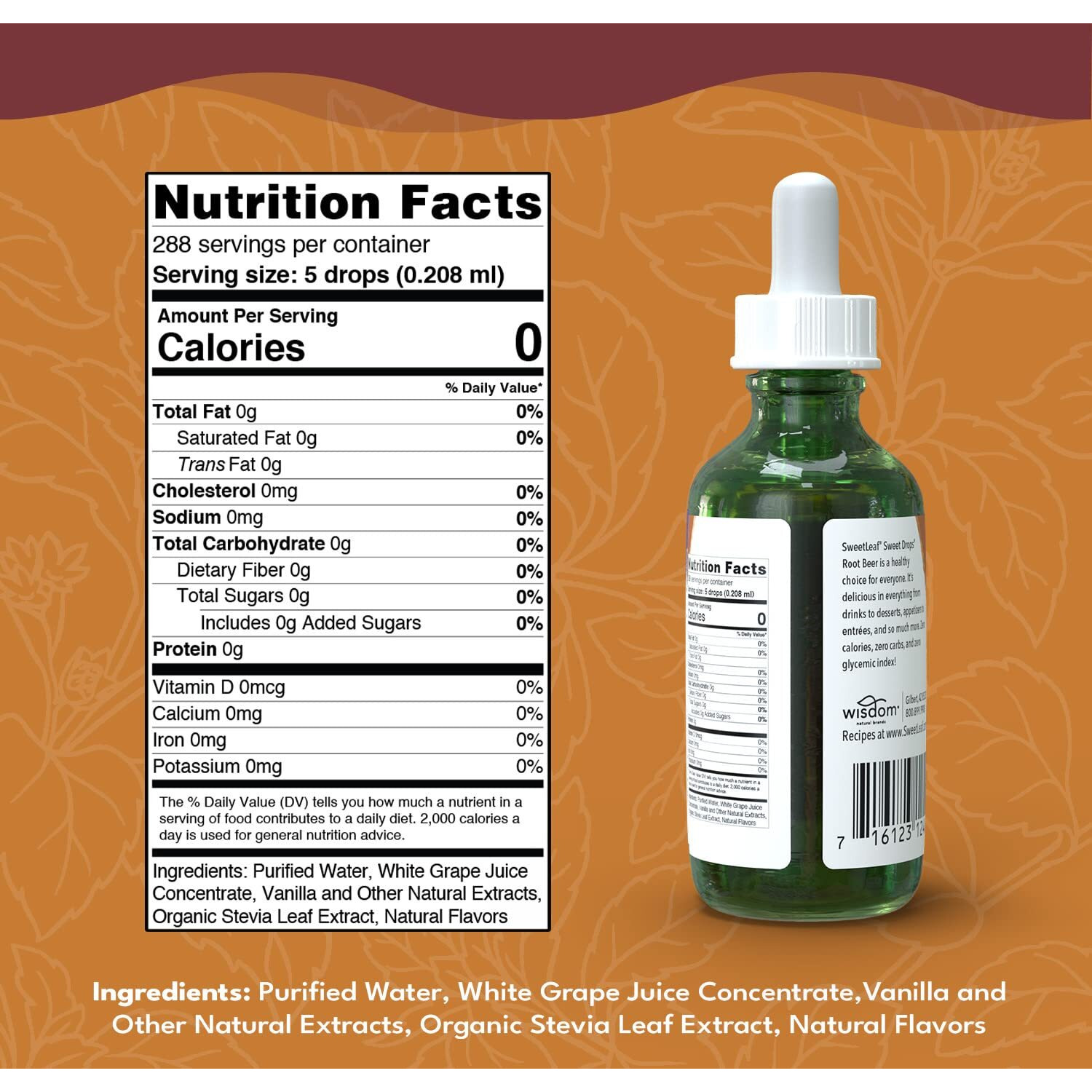 Sweetleaf Stevia Liquid Sweet Drops - Liquid Stevia Sweetener, Sugar-Free Root Beer Soda Syrup Alternative, 2 Fl Oz (Pack Of 2)