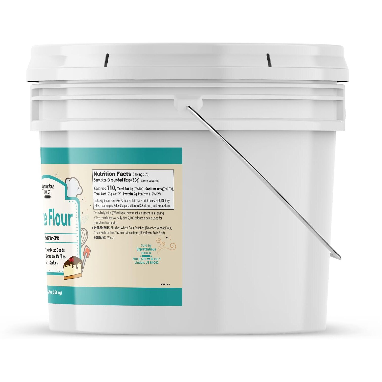 Unpretentious Cake Flour, 1 Gallon, Great For Cakes, Biscuits, Scones, Muffins